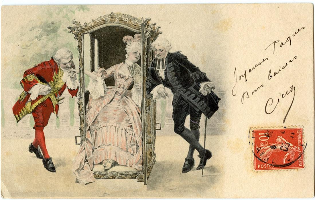 Antique Postcard French Art Nouveau M. M Vienne: The dimensions of an antique/vintage postcard are Approx. 5.5"x 3.5" (small variances can occur). ABOUT SHIPPING: This lot is located in Boca Raton, Fl and its shipment will be made directly by Arteli