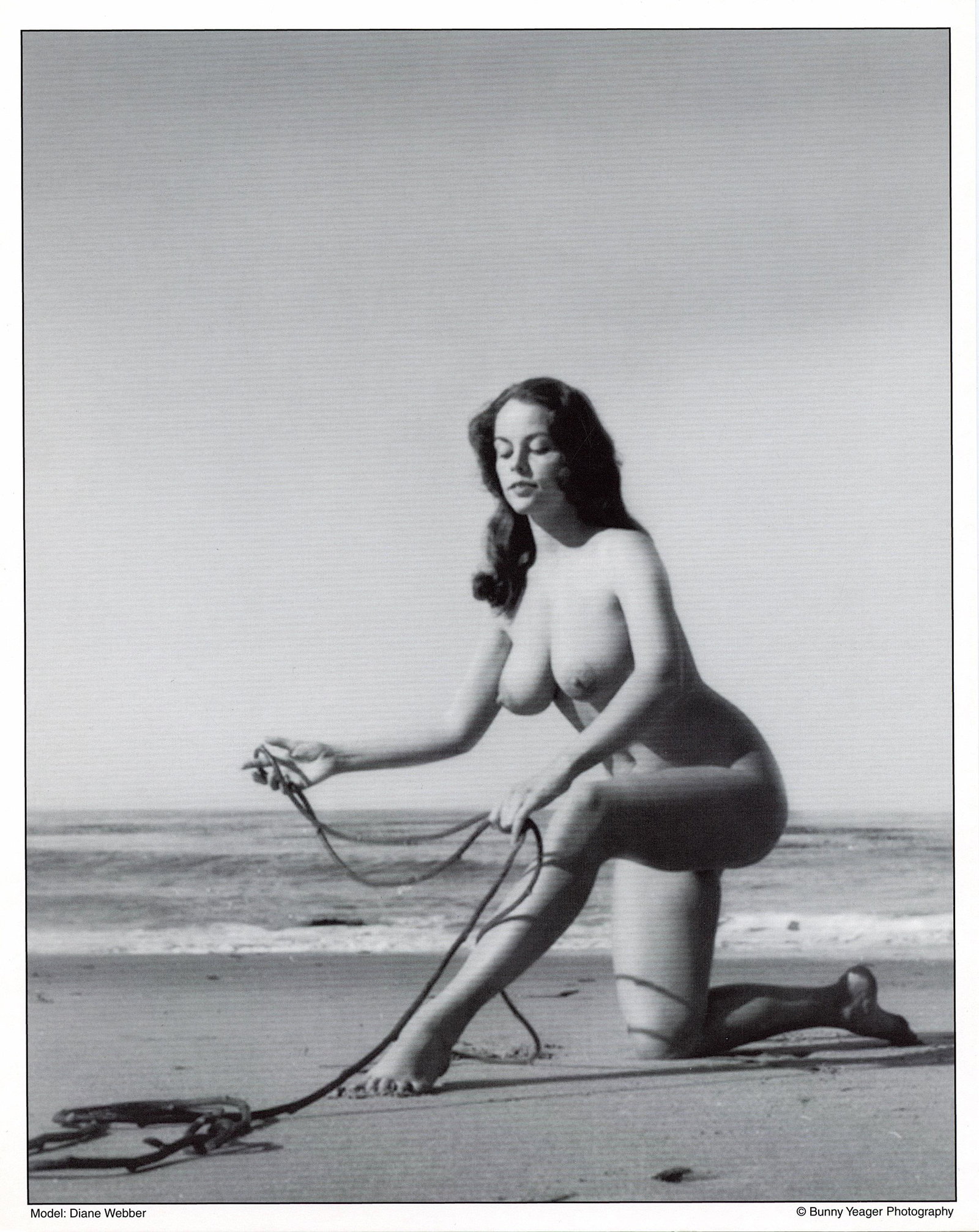 Original Pin Up Lithograph from Archives of BUNNY YEAGER: This lot is coming from Bunny Yeager's estate/archives. Linnea Eleanor "Bunny" Yeager (March 13, 1929 - May 24, 2014) was an American photographer and pin-up model. She met Bettie Page in 1954, and to