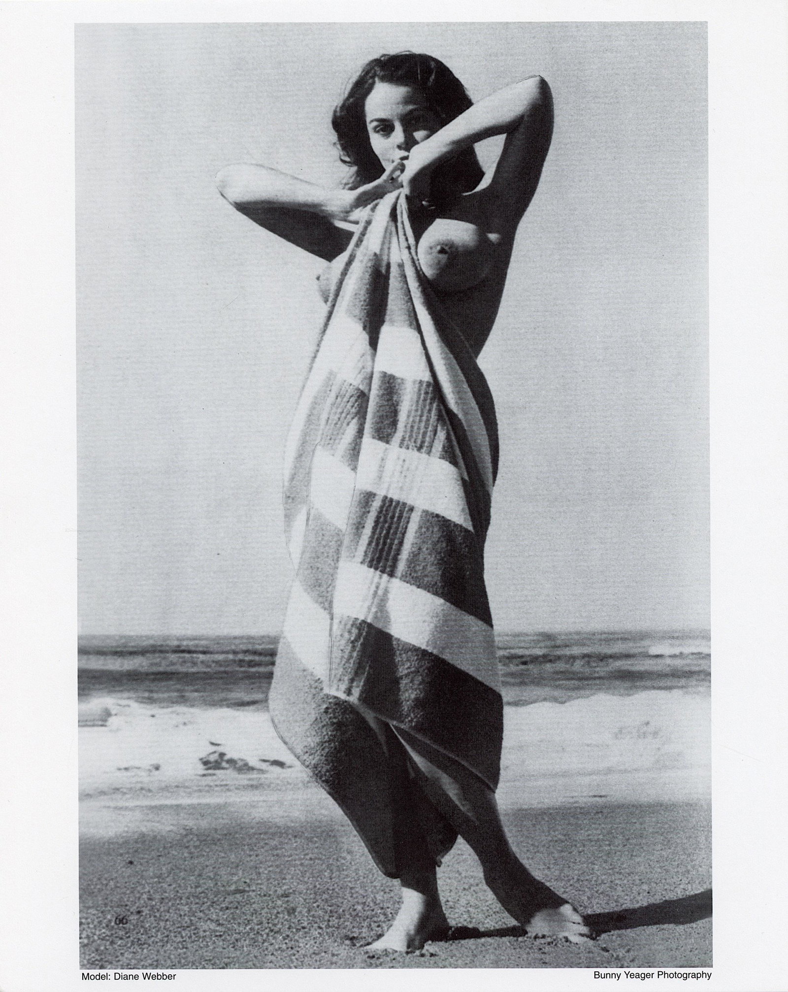 Original Pin Up Lithograph from Archives of BUNNY YEAGER: This lot is coming from Bunny Yeager's estate/archives. Linnea Eleanor "Bunny" Yeager (March 13, 1929 - May 24, 2014) was an American photographer and pin-up model. She met Bettie Page in 1954, and to