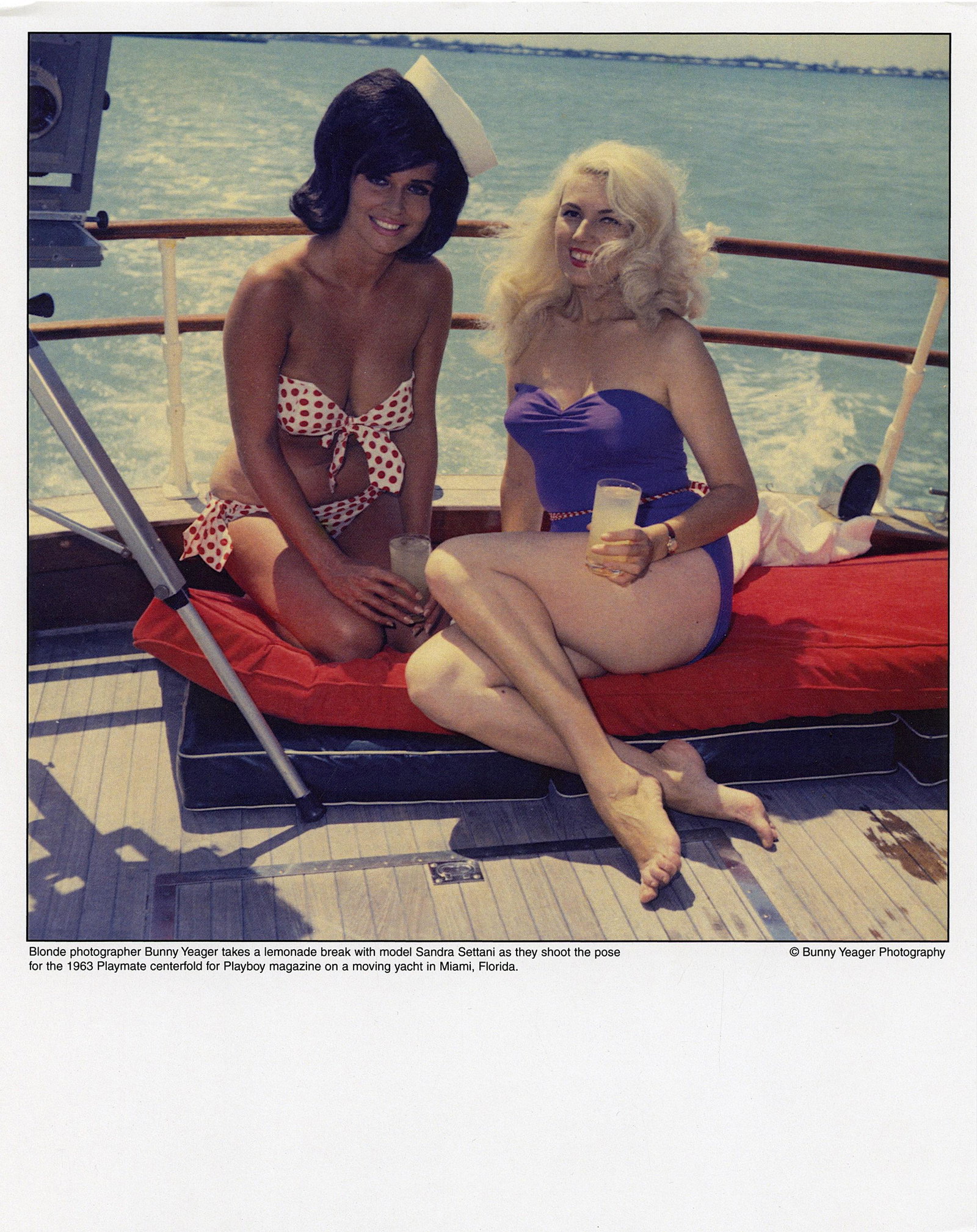 Original Pin Up Lithograph from Archives of BUNNY YEAGER: This lot is coming from Bunny Yeager's estate/archives. Linnea Eleanor "Bunny" Yeager (March 13, 1929 - May 24, 2014) was an American photographer and pin-up model. She met Bettie Page in 1954, and to