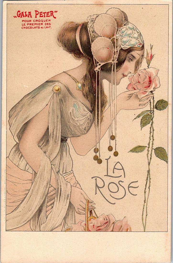 Antique Postcard Art Nouveau Like RAPHAEL KIRCHNER: The dimensions of an antique/vintage postcard are Approx. 5.5"x 3.5" (small variances can occur). ABOUT SHIPPING: This lot is located in Boca Raton, Fl and its shipment will be made directly by Arteli