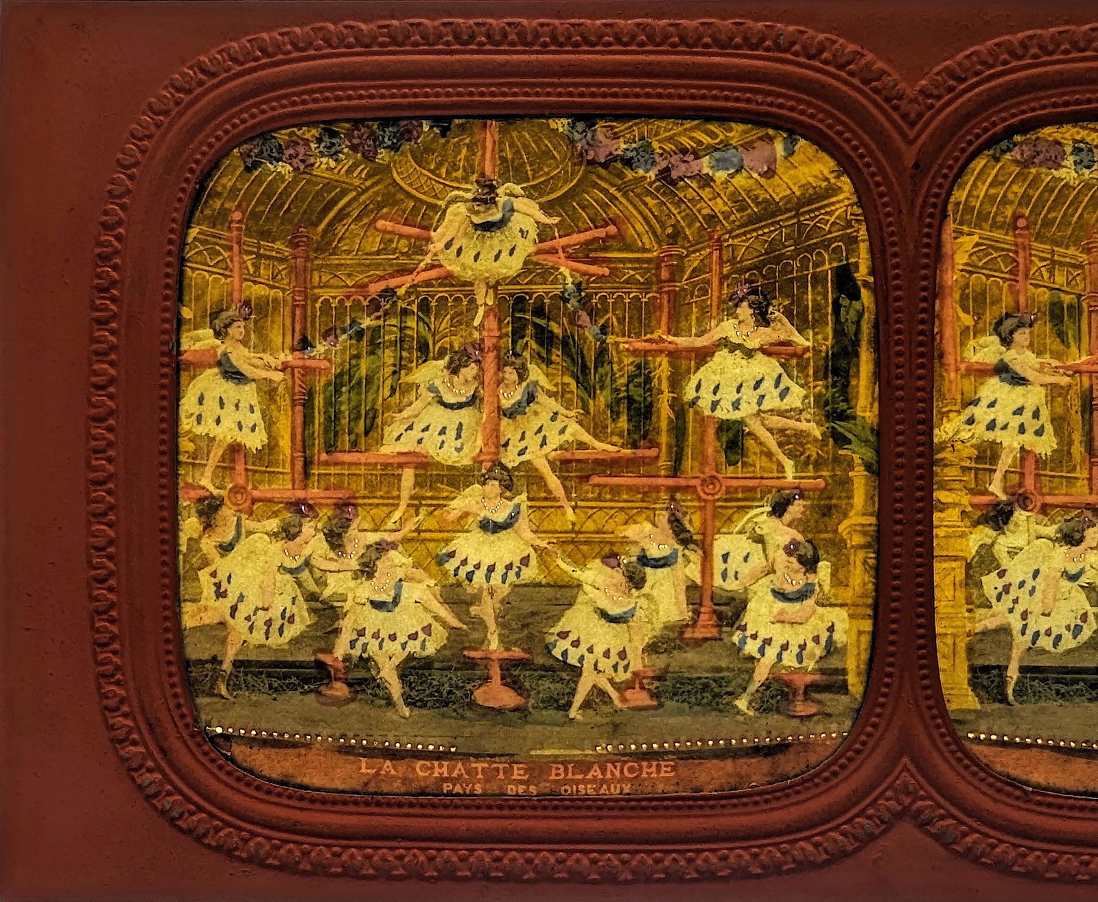 Antique French 1860s Hold To Light Tissue Stereoview (1 of 3)