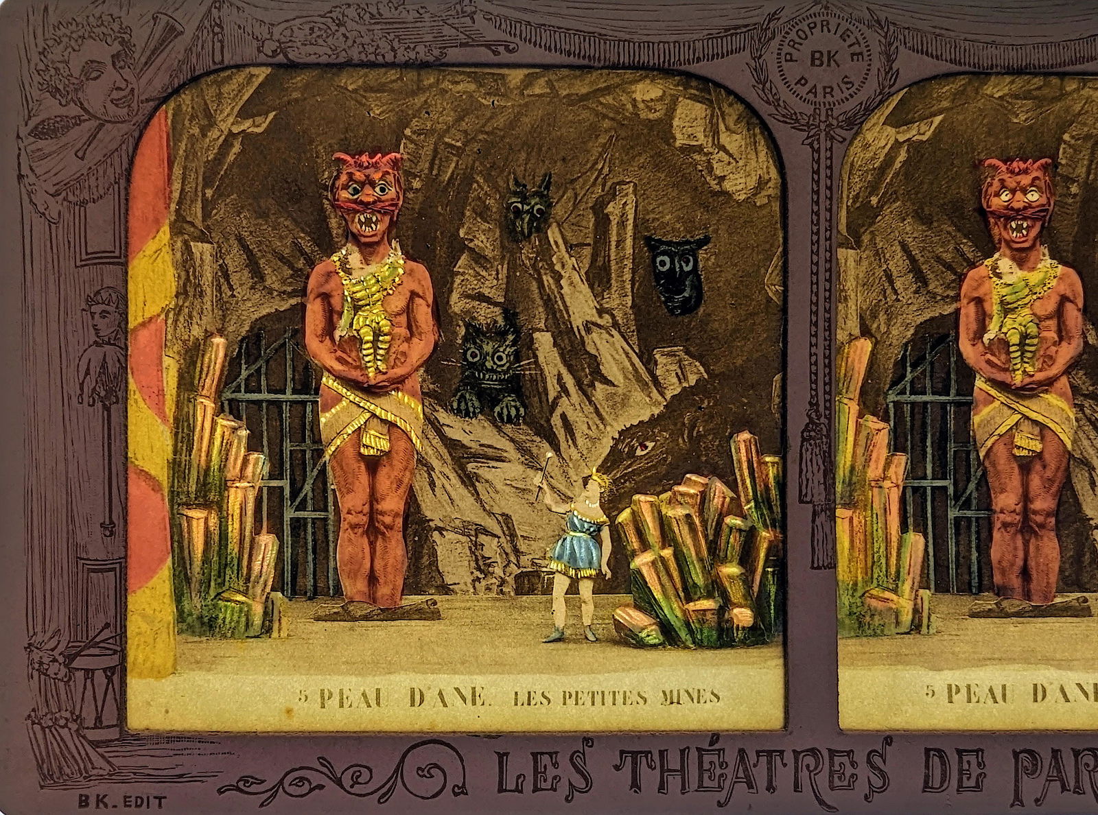 Antique French 1860s Hold To Light Tissue Stereoview (1 of 3)