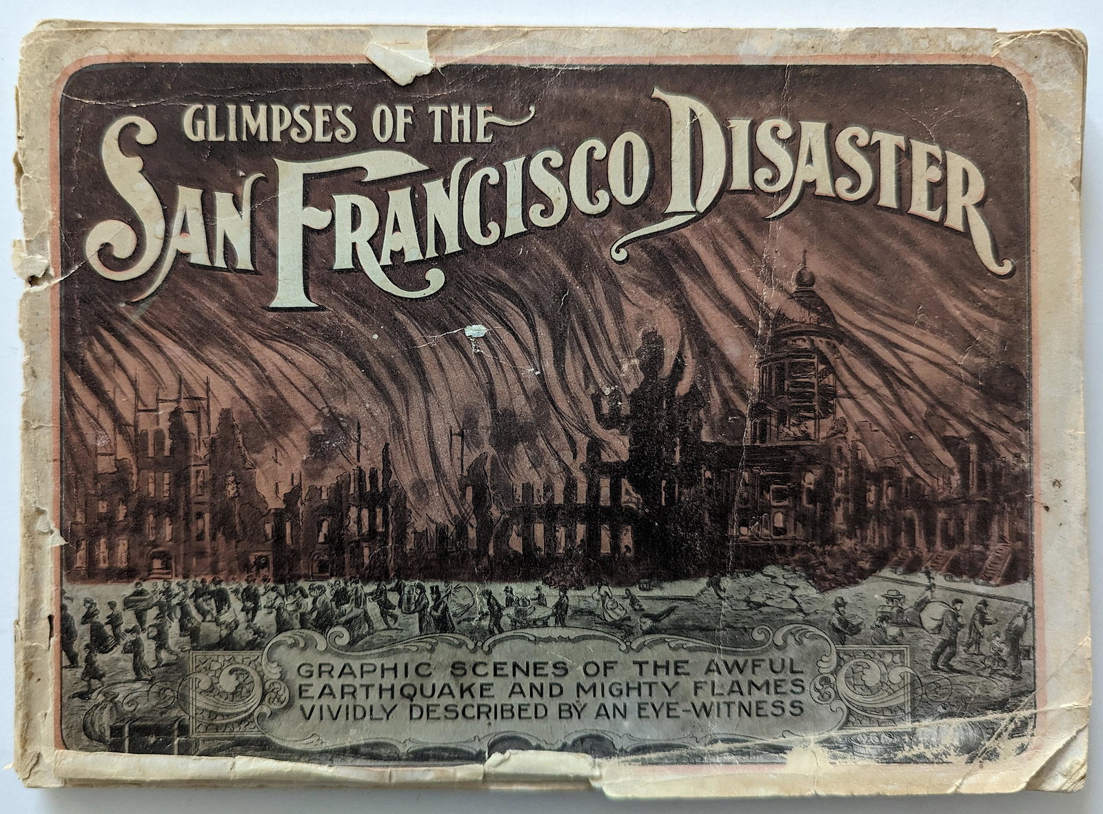 Vintage Book Glimpses Of The San Francisco Disaster: Provenance from a collector in RI. ABOUT SHIPPING: This lot is located in Boca Raton, Fl and its shipment will be made directly by Artelisted. Shipping insurance is the responsibility of the buyer. As