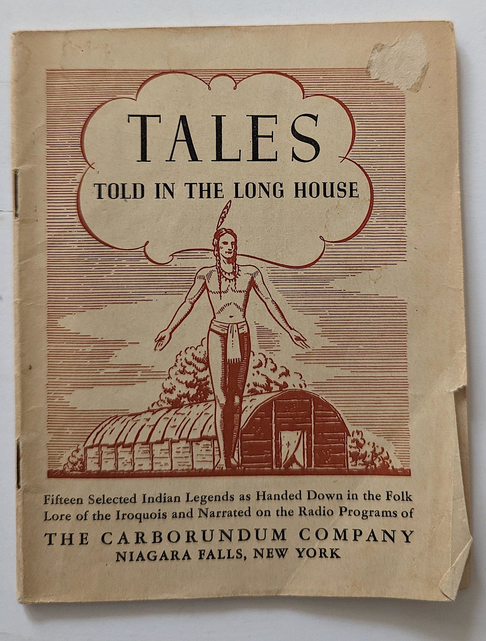 Vintage Booklet TALES Told In The Long House: Provenance from a collector in RI. ABOUT SHIPPING: This lot is located in Boca Raton, Fl and its shipment will be made directly by Artelisted. Shipping insurance is the responsibility of the buyer. As