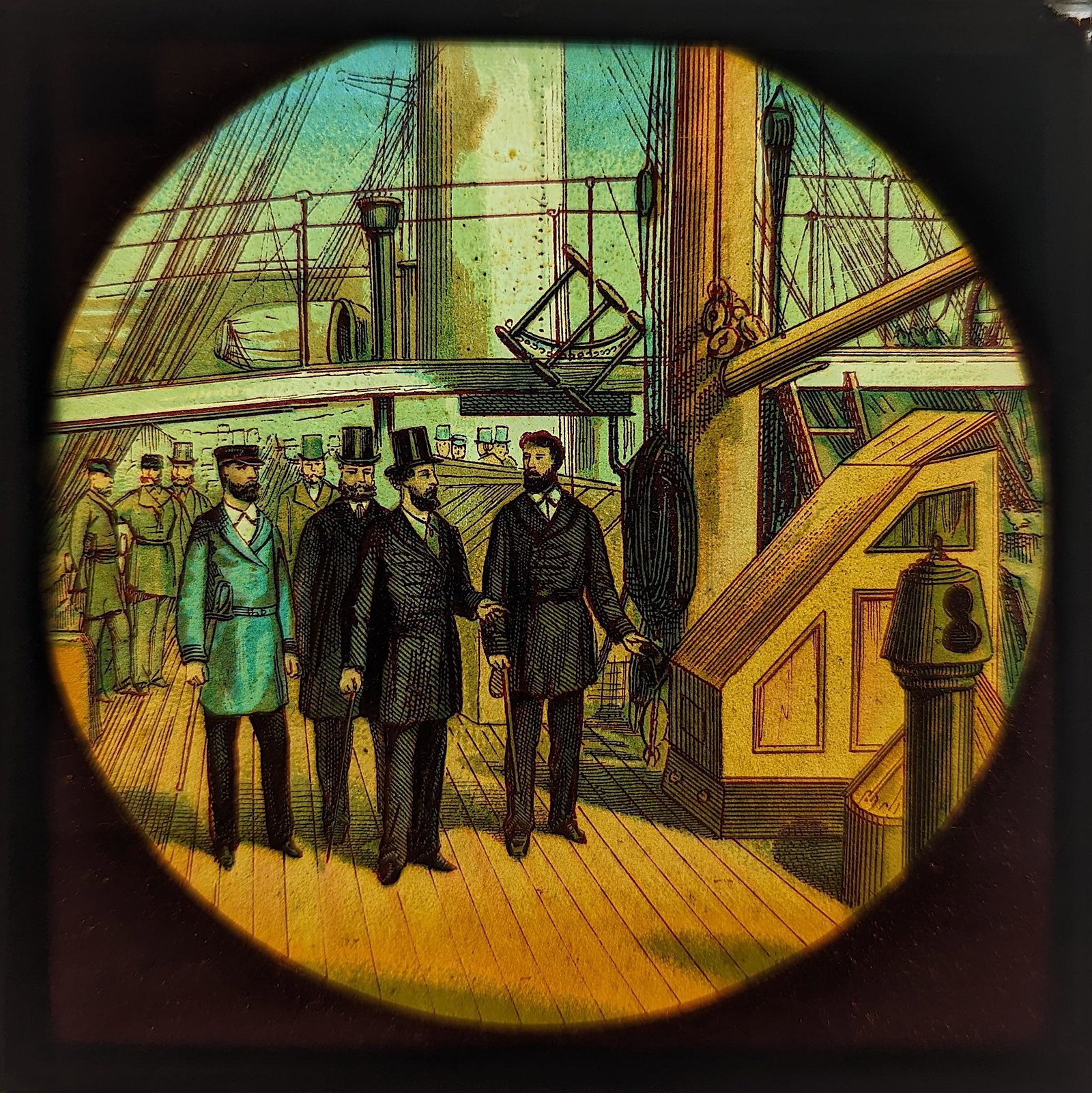 Antique Tinted Magic Lantern Slide ARCTIC Expedition, 1875 (1 of 1)