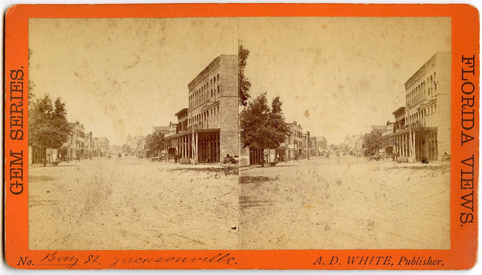Antique Real Photo Stereoview Jacksonville, Florida: This stereoviews is original from the epoch . The stereoviews we are offering come mainly from collectors in the U.S.A. and constitute wonderful testimonies of past time that tend to be unique. They h