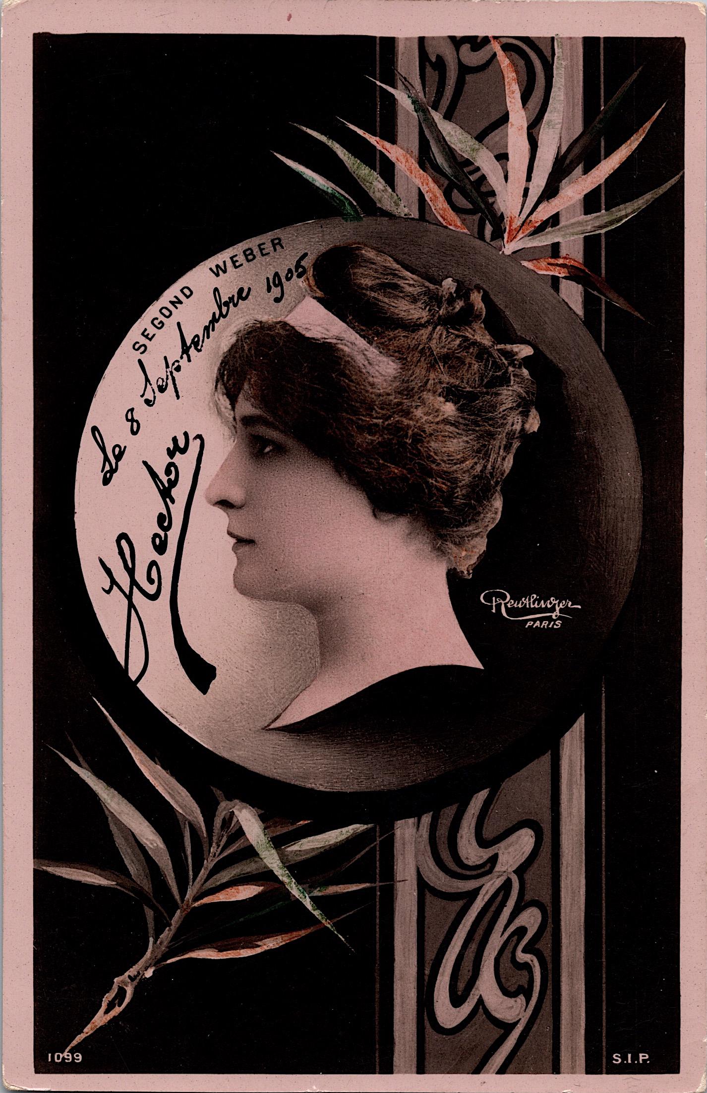 Antique Vintage Rare Postcard Real Photo Art Nouveau: The dimensions of an antique/vintage postcard are Approx. 5.5"x 3.5" (small variances can occur). ABOUT SHIPPING: This lot is located in Boca Raton, Fl and its shipment will be made directly by Arteli