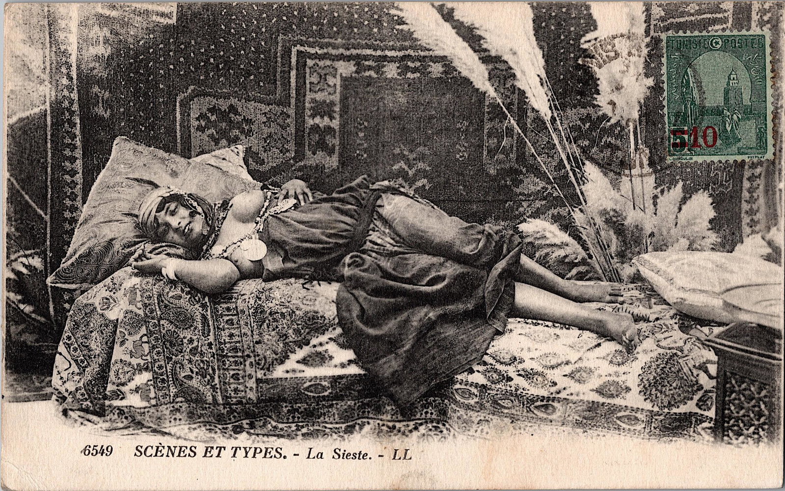 Antique Vintage Rare Postcard Female Nude Morocco: The dimensions of an antique/vintage postcard are Approx. 5.5"x 3.5" (small variances can occur). ABOUT SHIPPING: This lot is located in Boca Raton, Fl and its shipment will be made directly by Arteli
