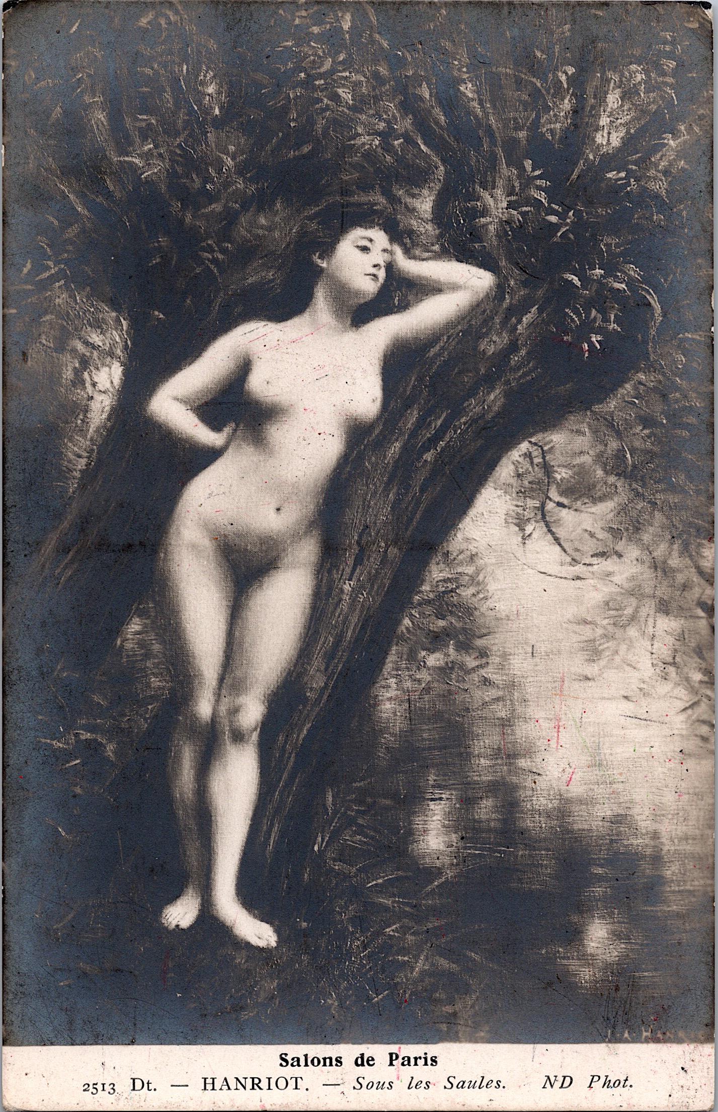 Antique Rare Postcard French Artistic Nude: The dimensions of an antique/vintage postcard are Approx. 5.5"x 3.5" (small variances can occur). ABOUT SHIPPING: This lot is located in Boca Raton, Fl and its shipment will be made directly by Arteli