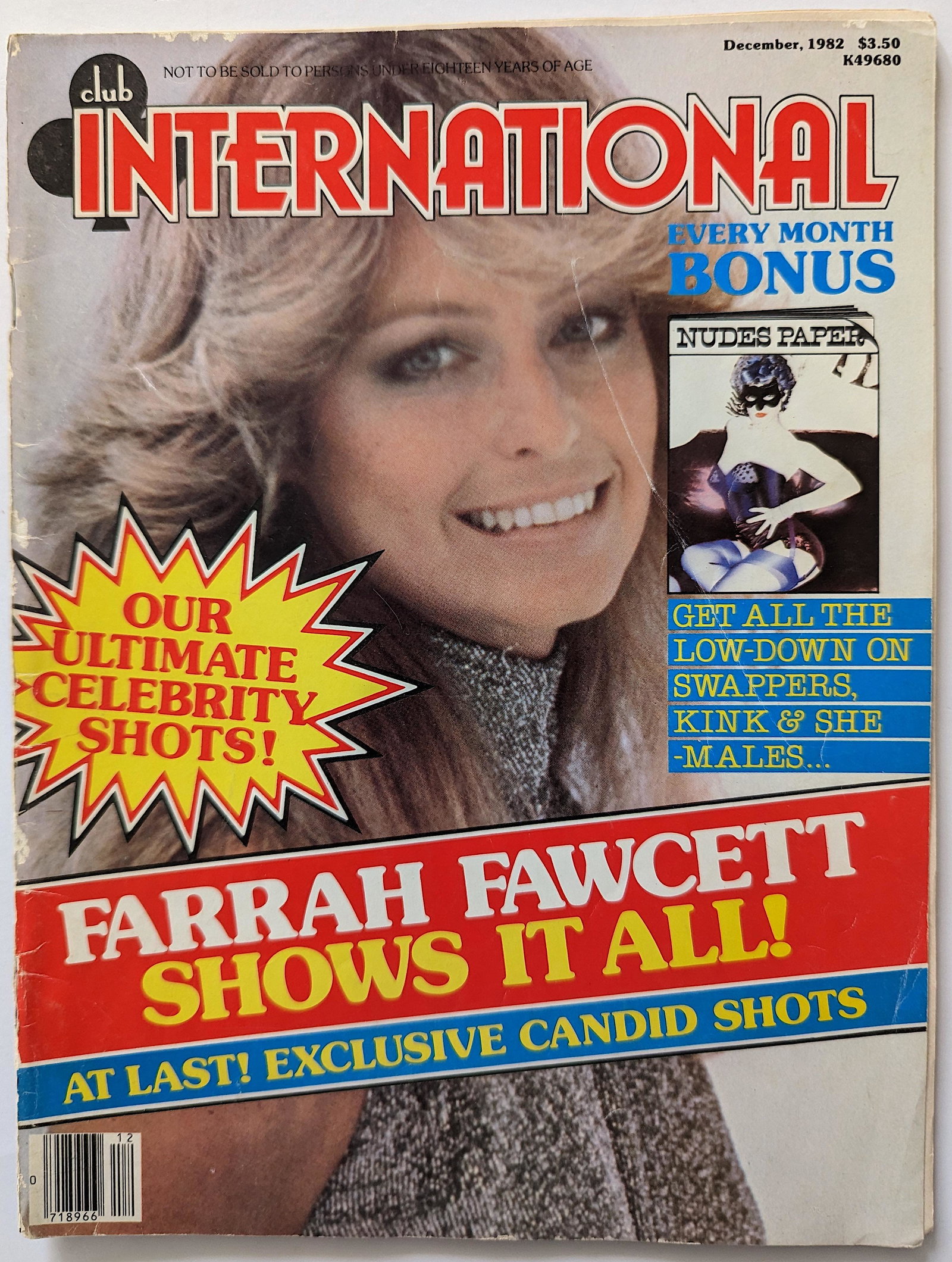 Vintage Pin Up Adults Magazine Club International: This collection is coming from a Professional American photographer and collector during the last 30 years in LA, CA.. His collection includes Pin Up Adults Magazines like this one. ABOUT SHIPPING: Th