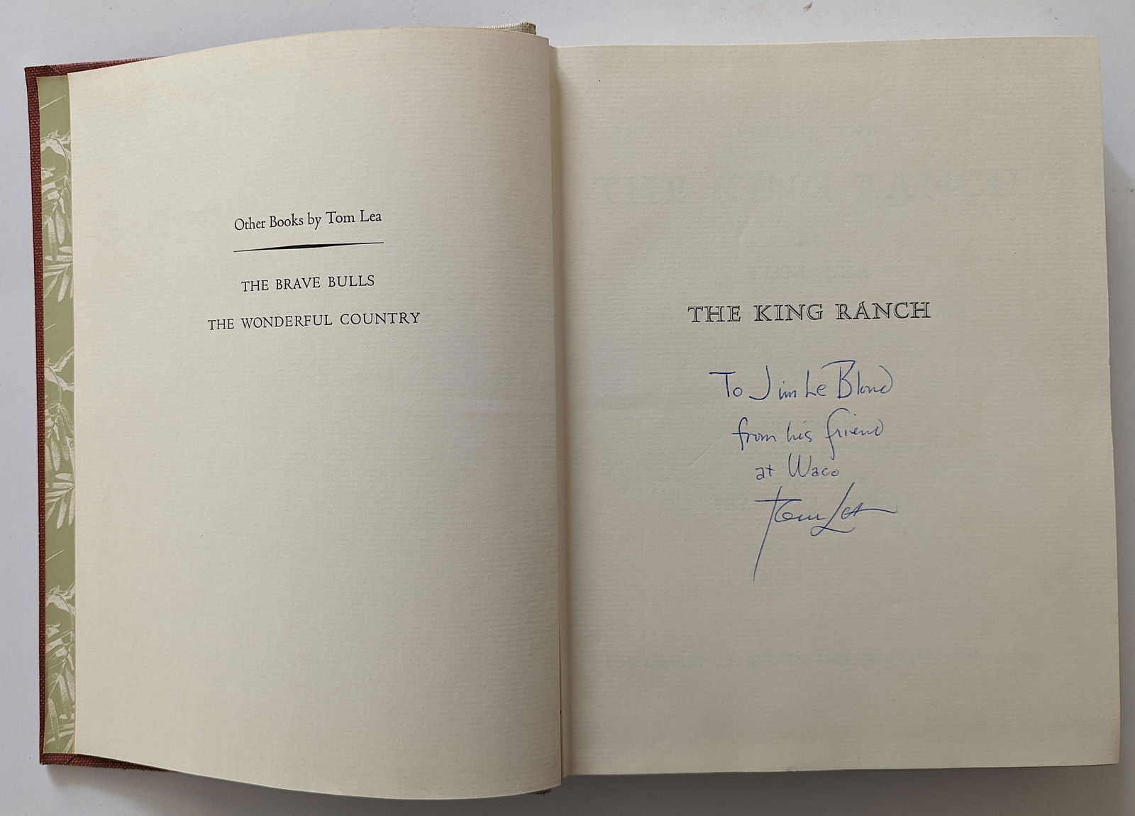 Vintage Rare Book The King Ranch SIGNED Illust. (1 of 4)