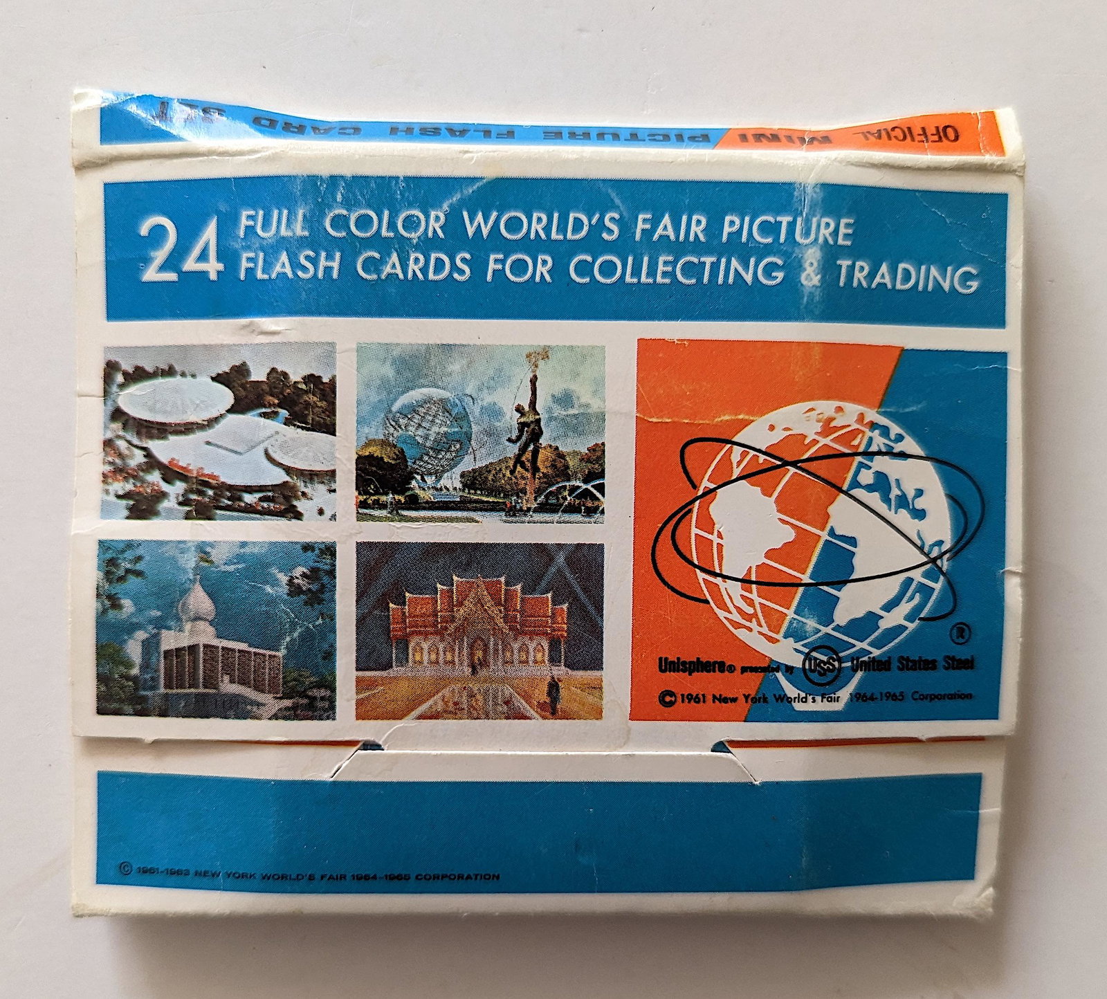 Complete Set 1965 NY Worlds Fair Flashcards in Color: The provenance of this item is from a WWII veteran collector in Georgia. This lot is located in Boca Raton, Fl and its shipment will be made directly by Artelisted. Shipping insurance is the responsib