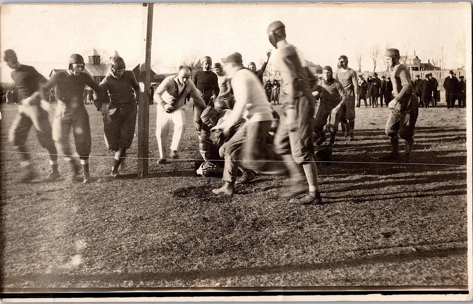 Antique Real Photo Postcard American Football: The dimensions of an antique/vintage postcard are Approx. 5.5"x 3.5" (small variances can occur). ABOUT SHIPPING: This lot is located in Boca Raton, Fl and its shipment will be made directly by Arteli