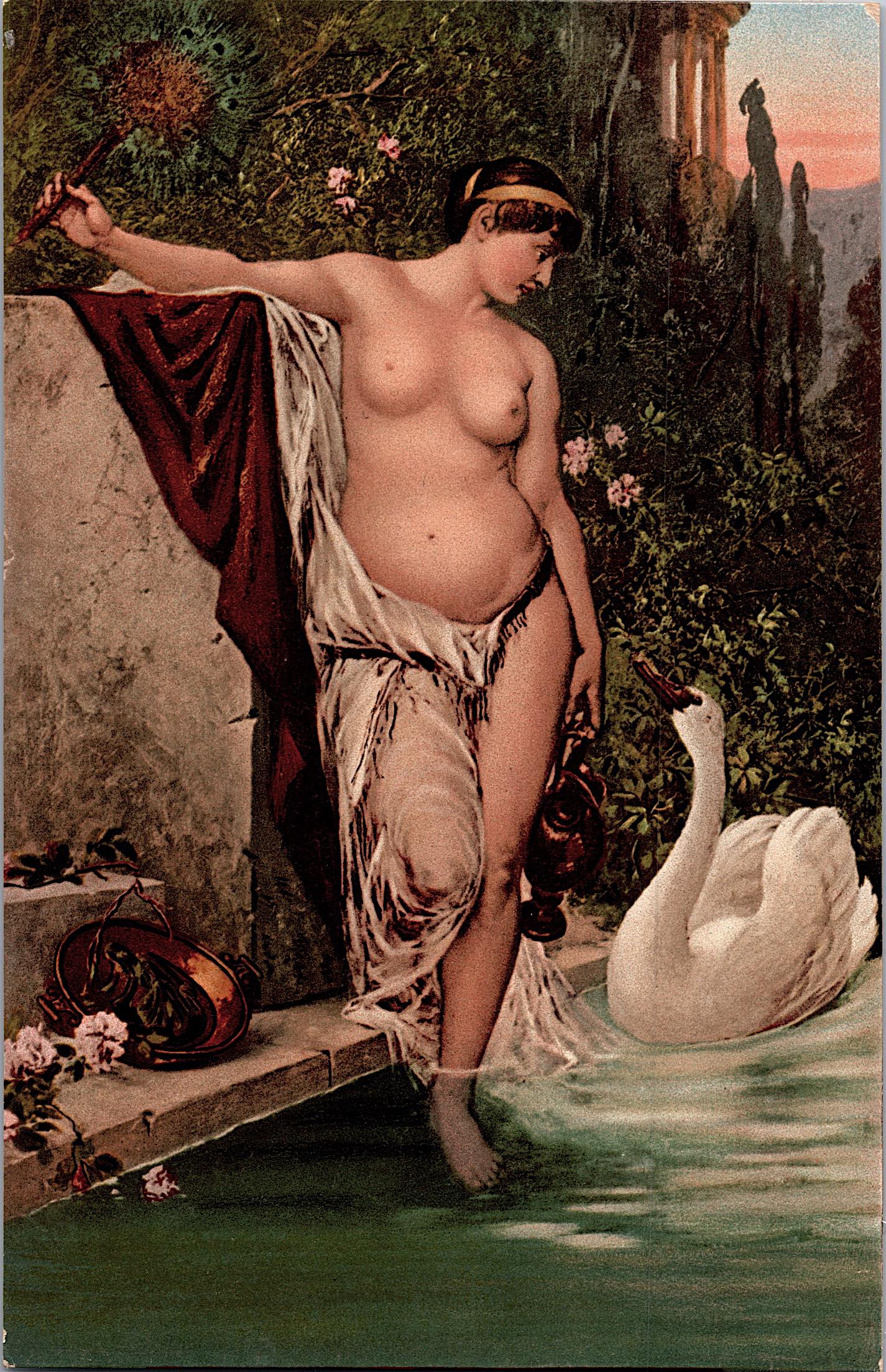 Antique Rare Postcard French Artistic Nude: The dimensions of an antique/vintage postcard are Approx. 5.5"x 3.5" (small variances can occur). ABOUT SHIPPING: This lot is located in Boca Raton, Fl and its shipment will be made directly by Arteli