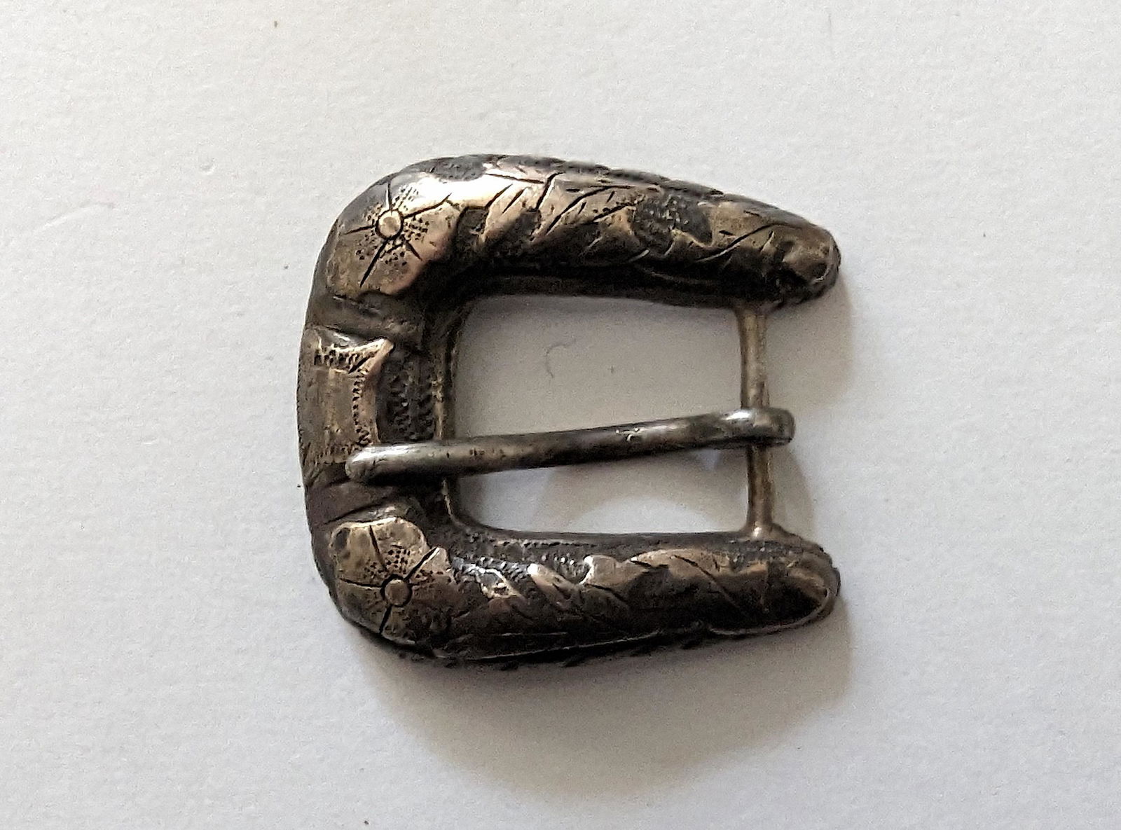 Antique / Vintage Belt Buckle Sterling Solid 1.7 oz (1 of 2)