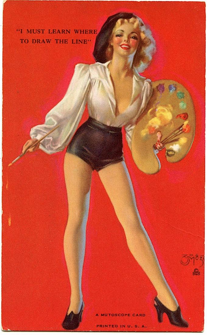 Original A MUTOSCOPE CARD Pin UP Girl 1940'S - 1950s: This lot is coming from the estate of a Professional American photographer and collector in LA, CA. The dimensions of a Mutoscope card are Approx. 5.3" x 3.3". This lot is located in Boca Raton, Fl an