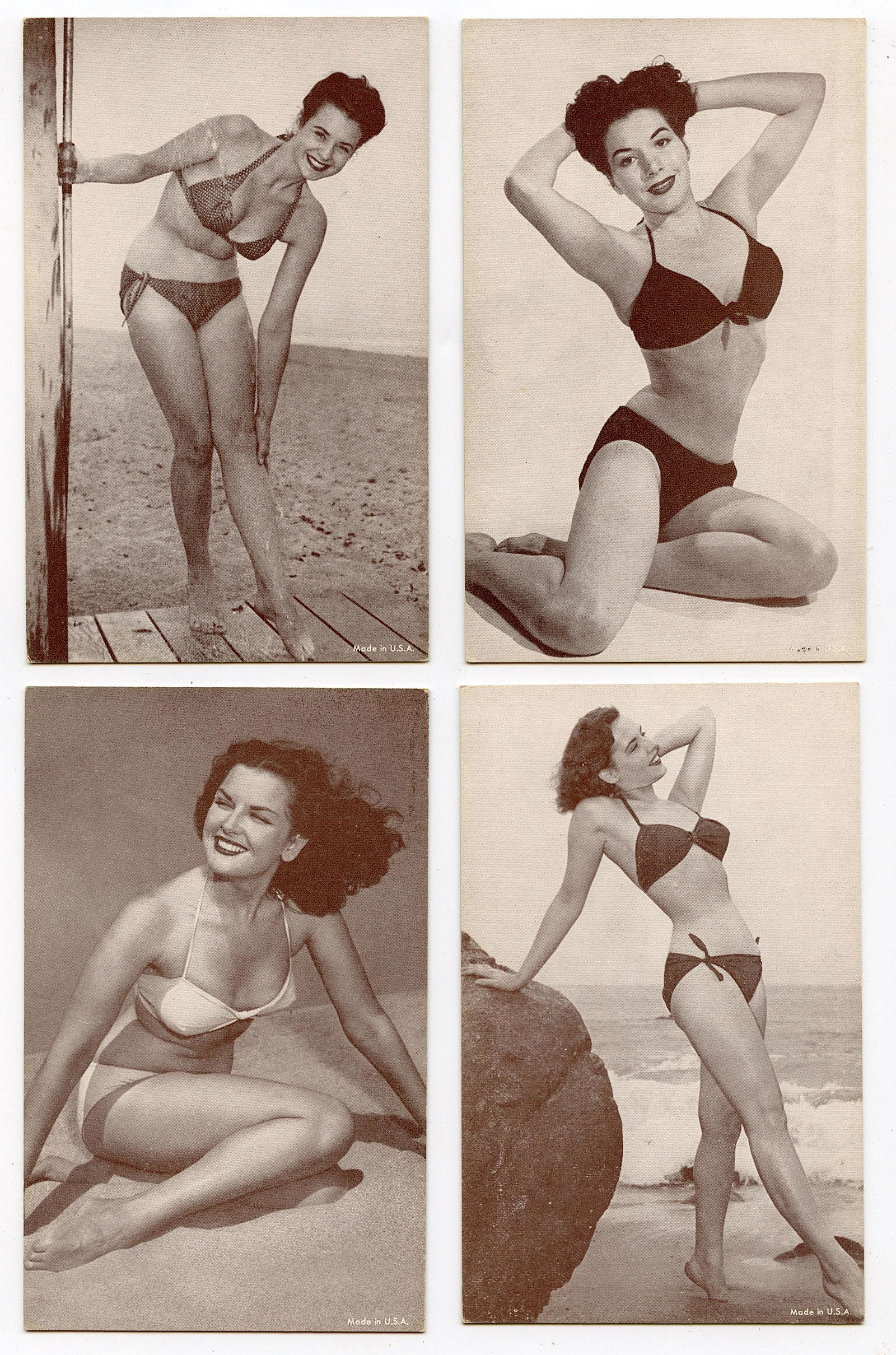 Vintage 1950s Set Made in U.S.A. Pin Up Cards (1 of 1)