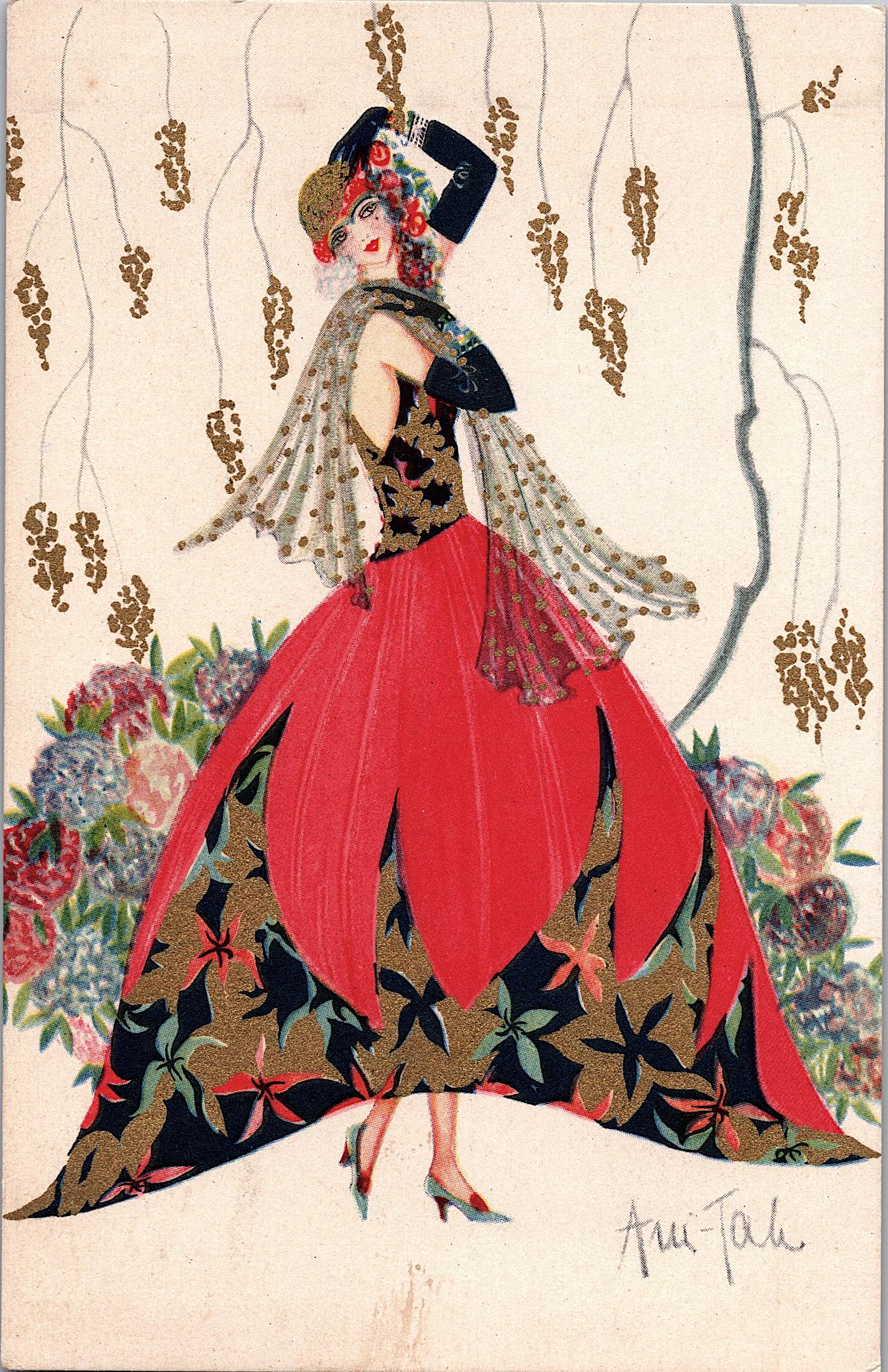 Antique Vintage Rare Postcard Art Nouveau Ani Tale: The dimensions of an antique/vintage postcard are Approx. 5.5"x 3.5" (small variances can occur). ABOUT SHIPPING: This lot is located in Boca Raton, Fl and its shipment will be made directly by Arteli