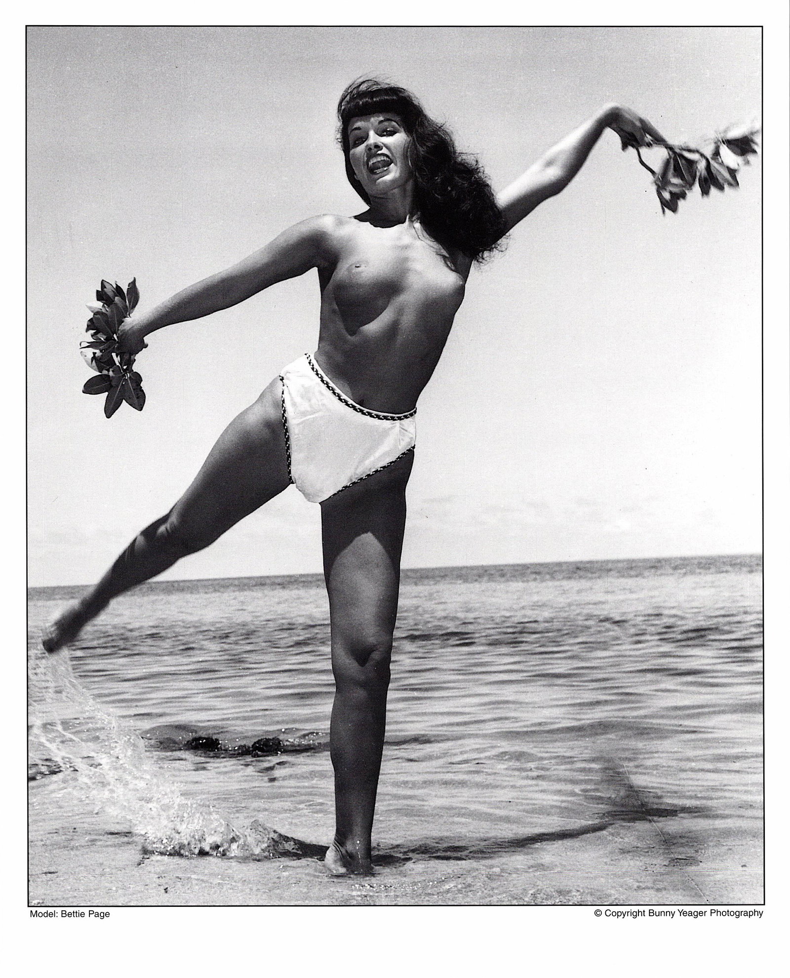 BUNNY YEAGER Original Litho. By Pin Up BETTIE PAGE: This lot is coming from Bunny Yeager's estate/archives. Linnea Eleanor "Bunny" Yeager (March 13, 1929 - May 24, 2014) was an American photographer and pin-up model. She met Bettie Page in 1954, and to