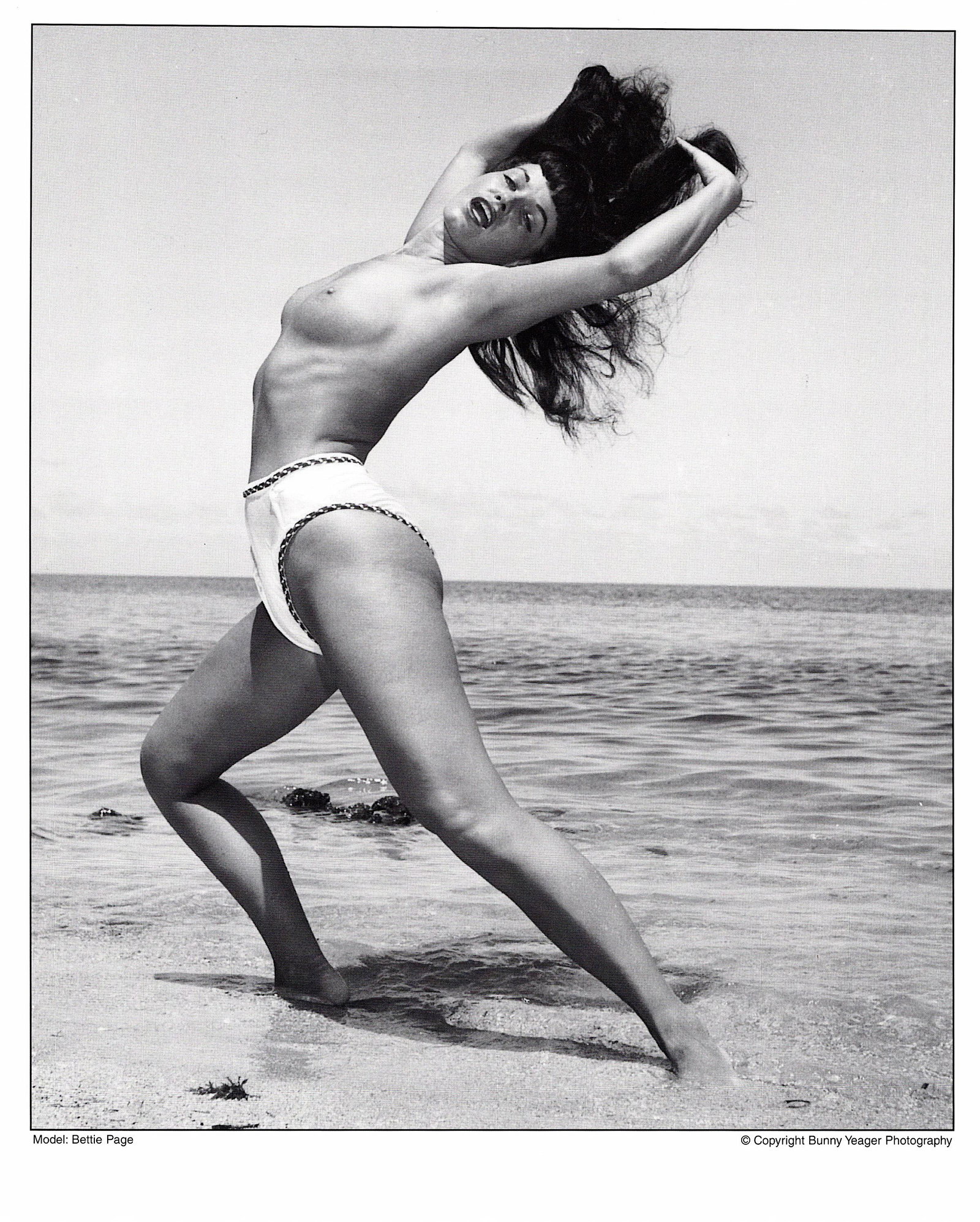 BUNNY YEAGER Original Litho. By Pin Up BETTIE PAGE: This lot is coming from Bunny Yeager's estate/archives. Linnea Eleanor "Bunny" Yeager (March 13, 1929 - May 24, 2014) was an American photographer and pin-up model. She met Bettie Page in 1954, and to
