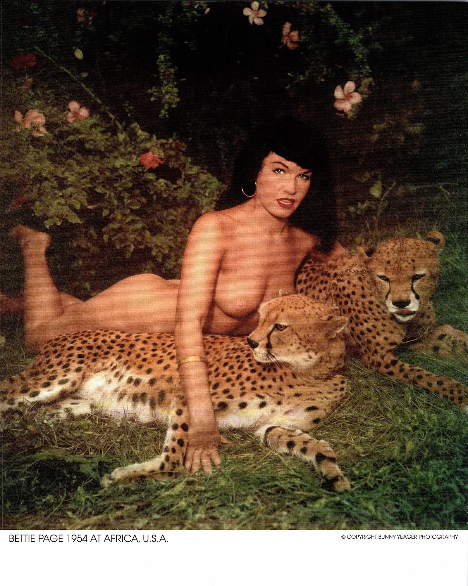BUNNY YEAGER Original Litho. By Pin Up BETTIE PAGE: This lot is coming from Bunny Yeager's estate/archives. Linnea Eleanor "Bunny" Yeager (March 13, 1929 - May 24, 2014) was an American photographer and pin-up model. She met Bettie Page in 1954, and to