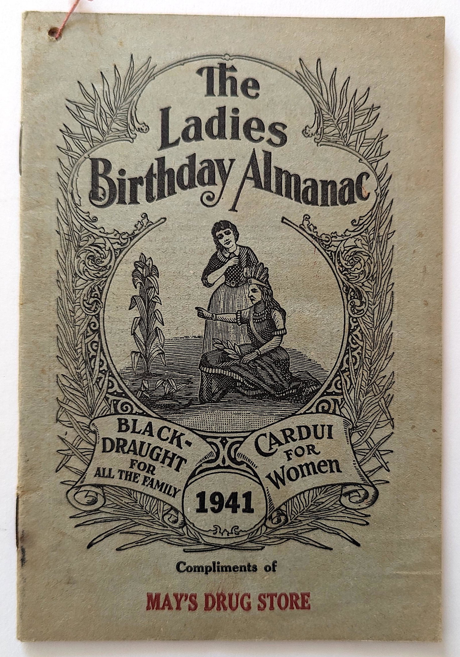 Vintage Booklet The Ladies Birthday Almanac, 1941: This collection is coming from a Professional American photographer and collector during the last 30 years in LA, CA. He asked as to do not mention his name. His collection includes many original posi