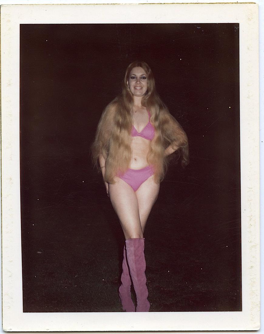 Vintage 1970s Pin Up Female POLAROID LAND PHOTOGRAPH: This collection is coming from a Professional American photographer and collector during the last 30 years in LA, CA. His collection includes many original positives and negatives from professional ph