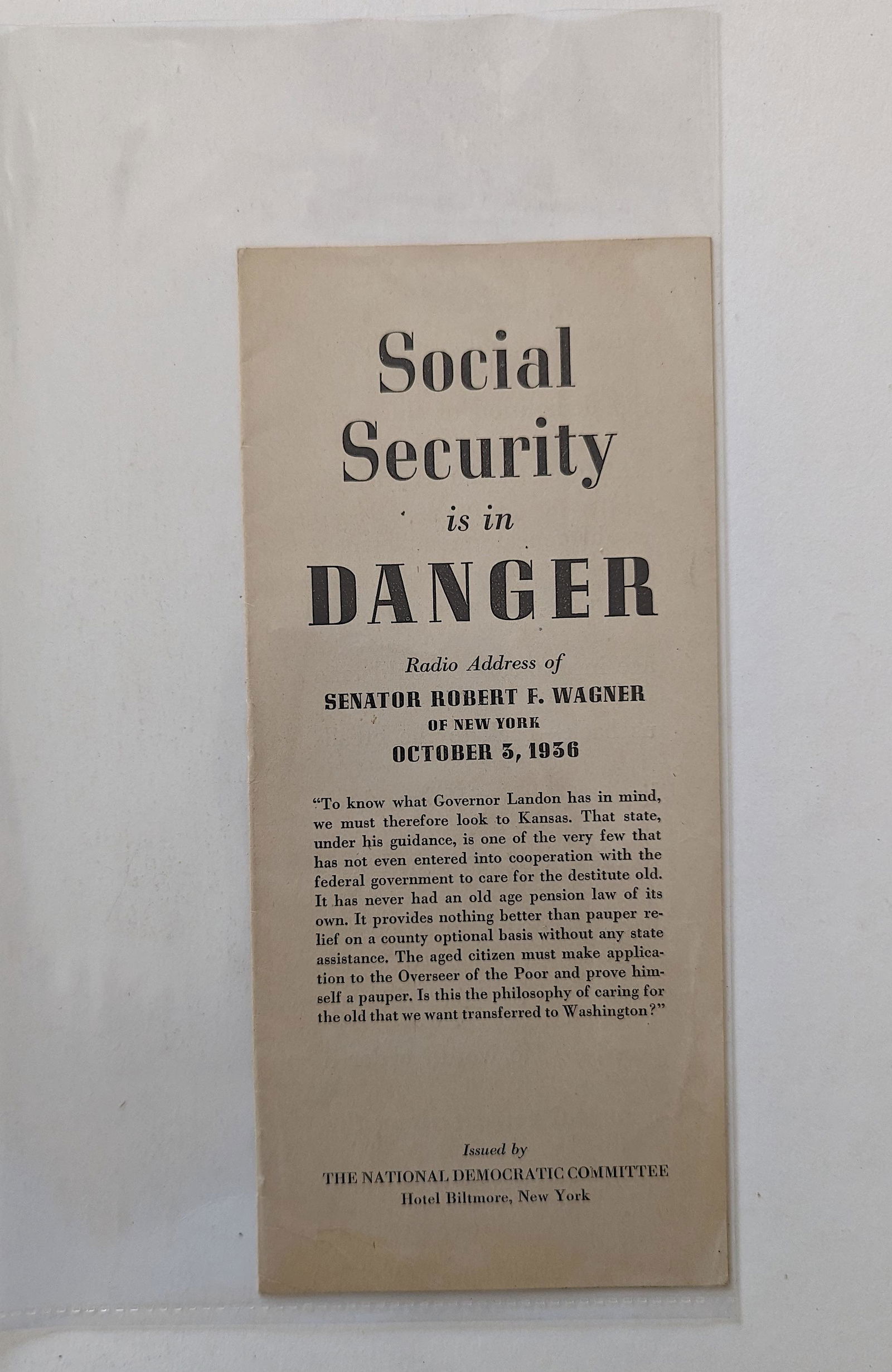 Vintage Original US Ephemera ROOSEVELT Era (1 of 2)