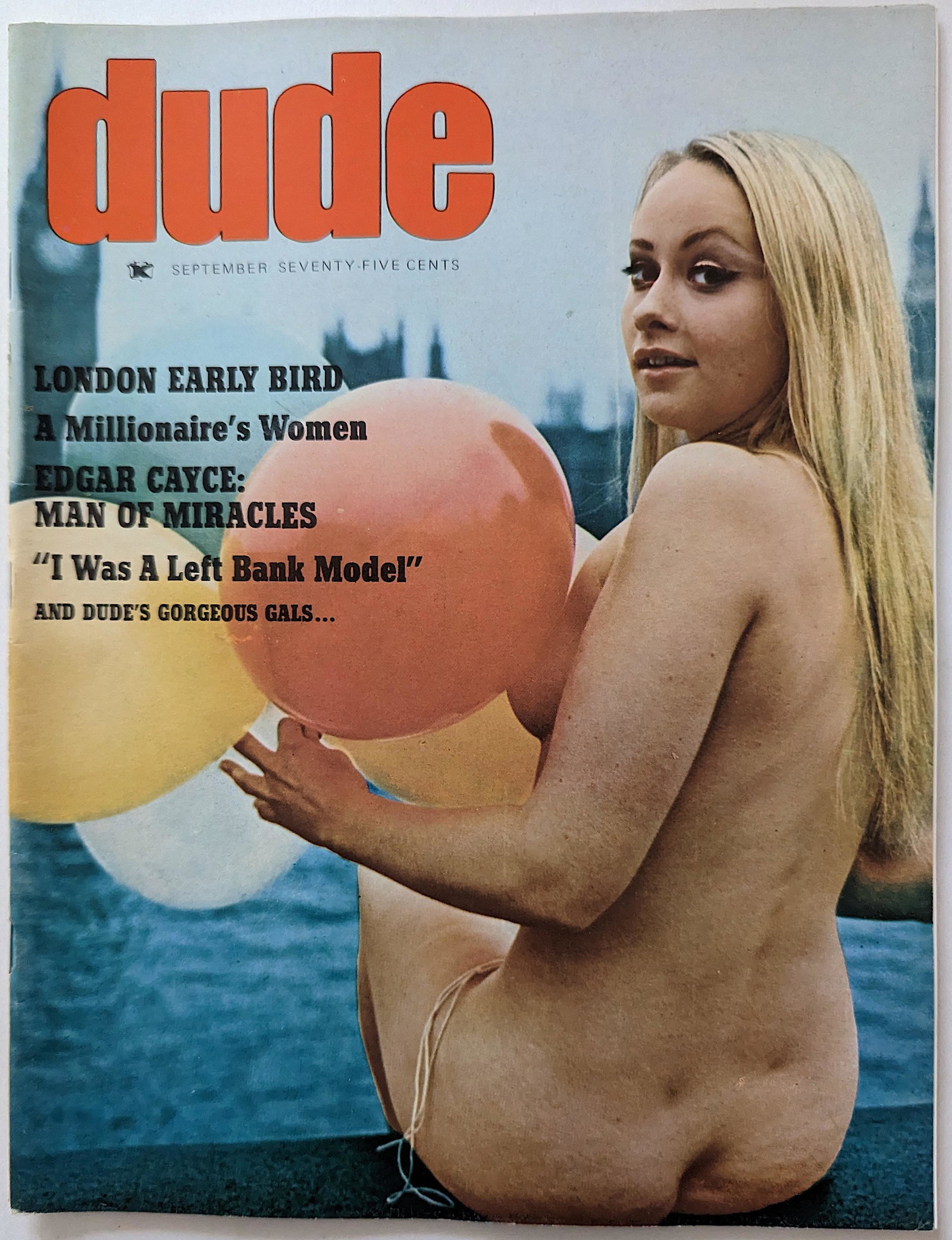 Vintage Magazine DUDE: The provenance of this lot is from the estate of a Professional American photographer and collector in LA, CA. This lot is located in Boca Raton, Fl and its shipment will be made directly by Arteliste