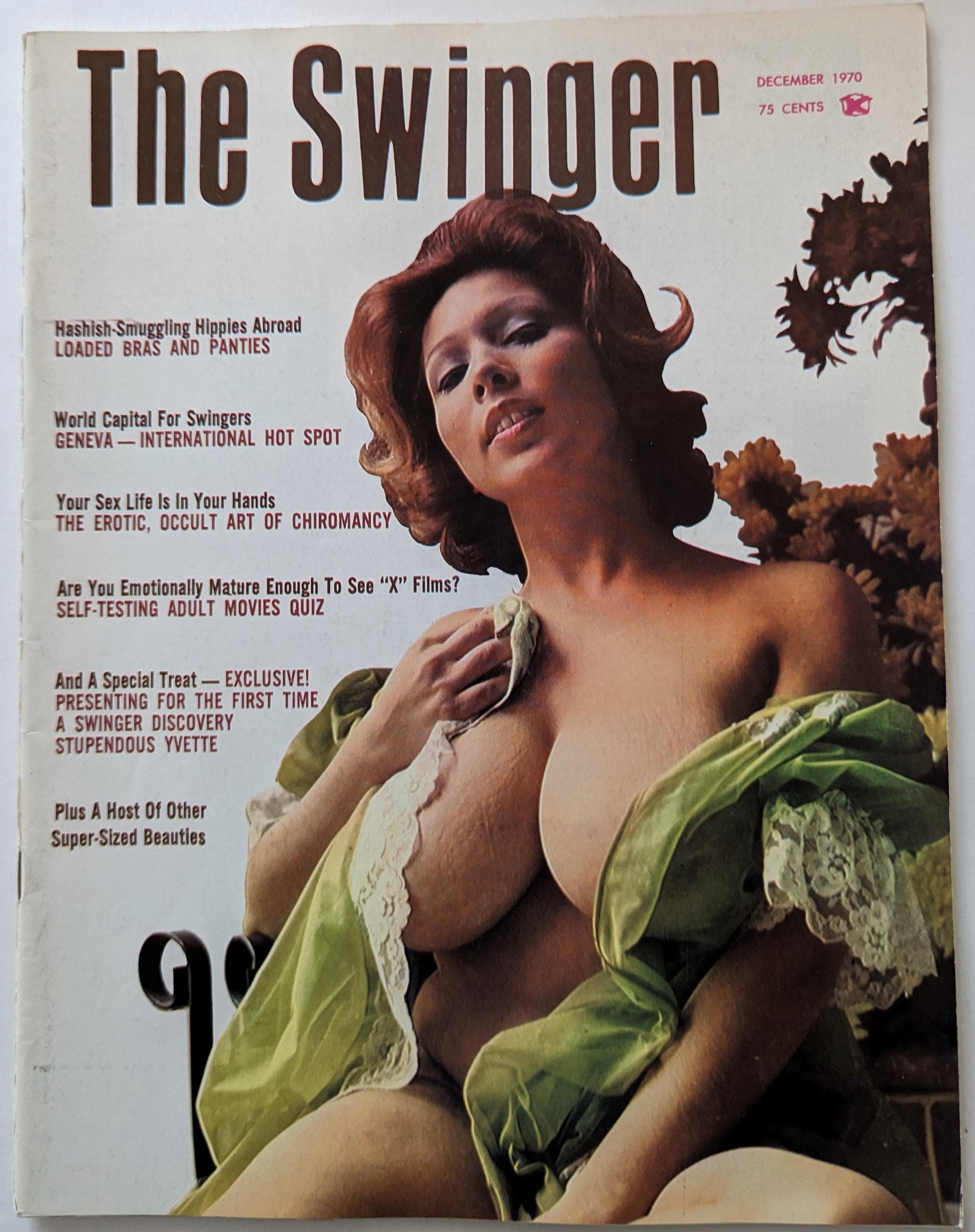 Vintage Magazine The Swinger December 1970: The provenance of this lot is from the estate of a Professional American photographer and collector in LA, CA. This lot is located in Boca Raton, Fl and its shipment will be made directly by Arteliste