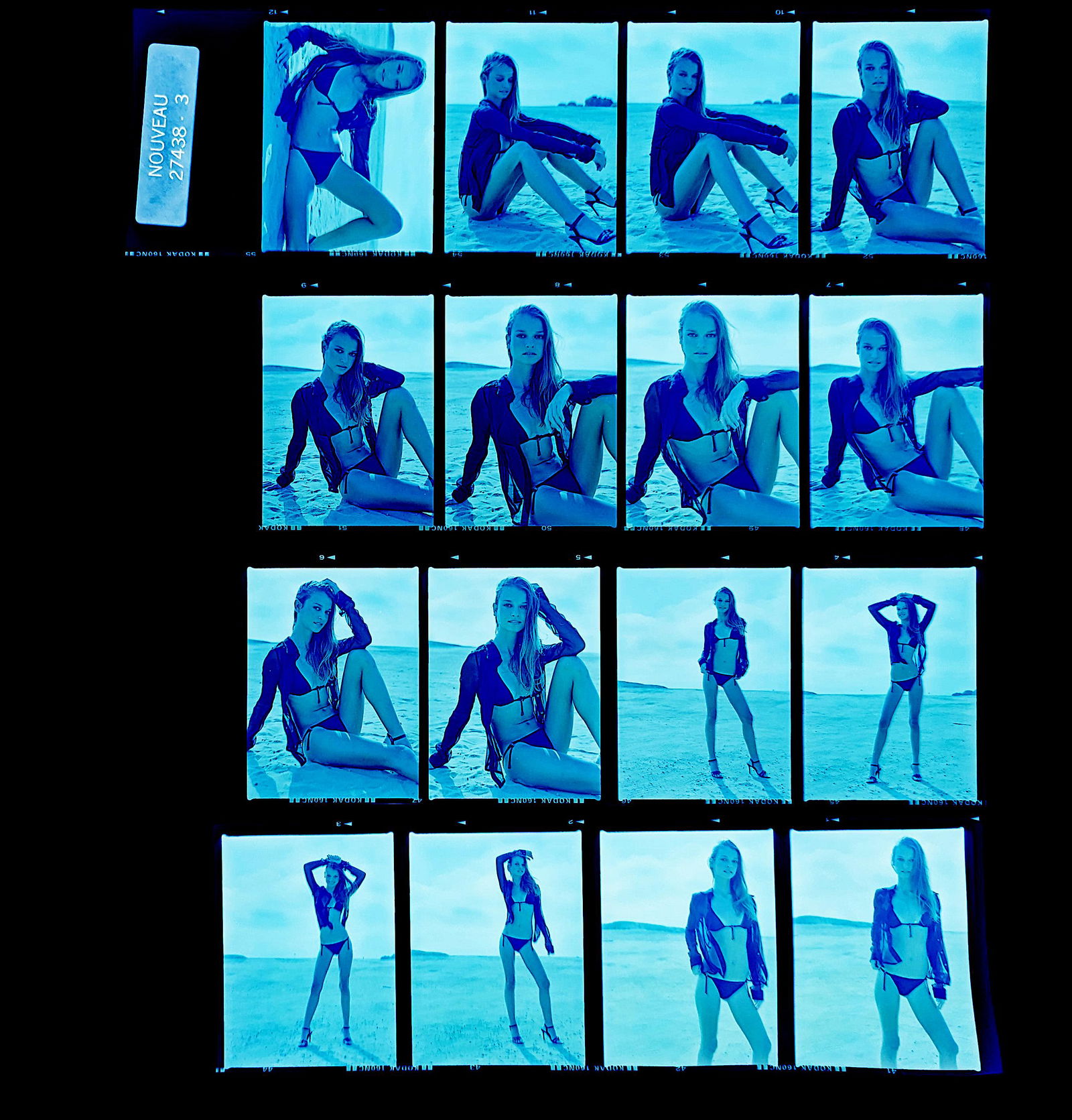 Set Pin Up Negatives Professional Photographer / Model: The films offered in this sale include photographies by Jim Malucci, Nino Munoz and Nouveau between others. The dimensions of each negative is Approx. 3" x 2.5".The provenance of this lot is from the