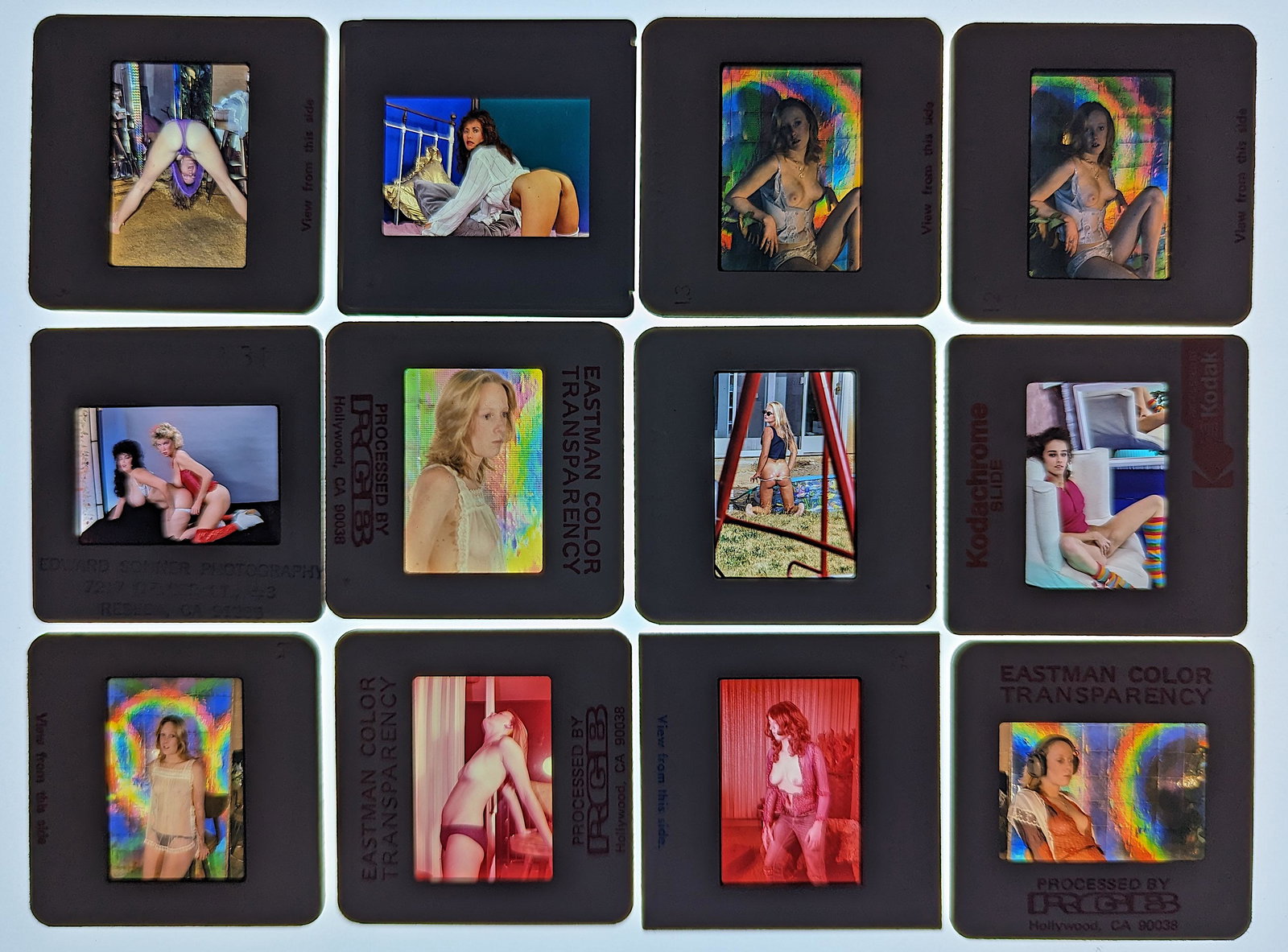 Set 12 Pin Up Films 35mm Nude Female: The provenance of this lot is from the estate of a Professional American photographer and collector in LA, CA. This lot is located in Boca Raton, Fl and its shipment will be made directly by Arteliste