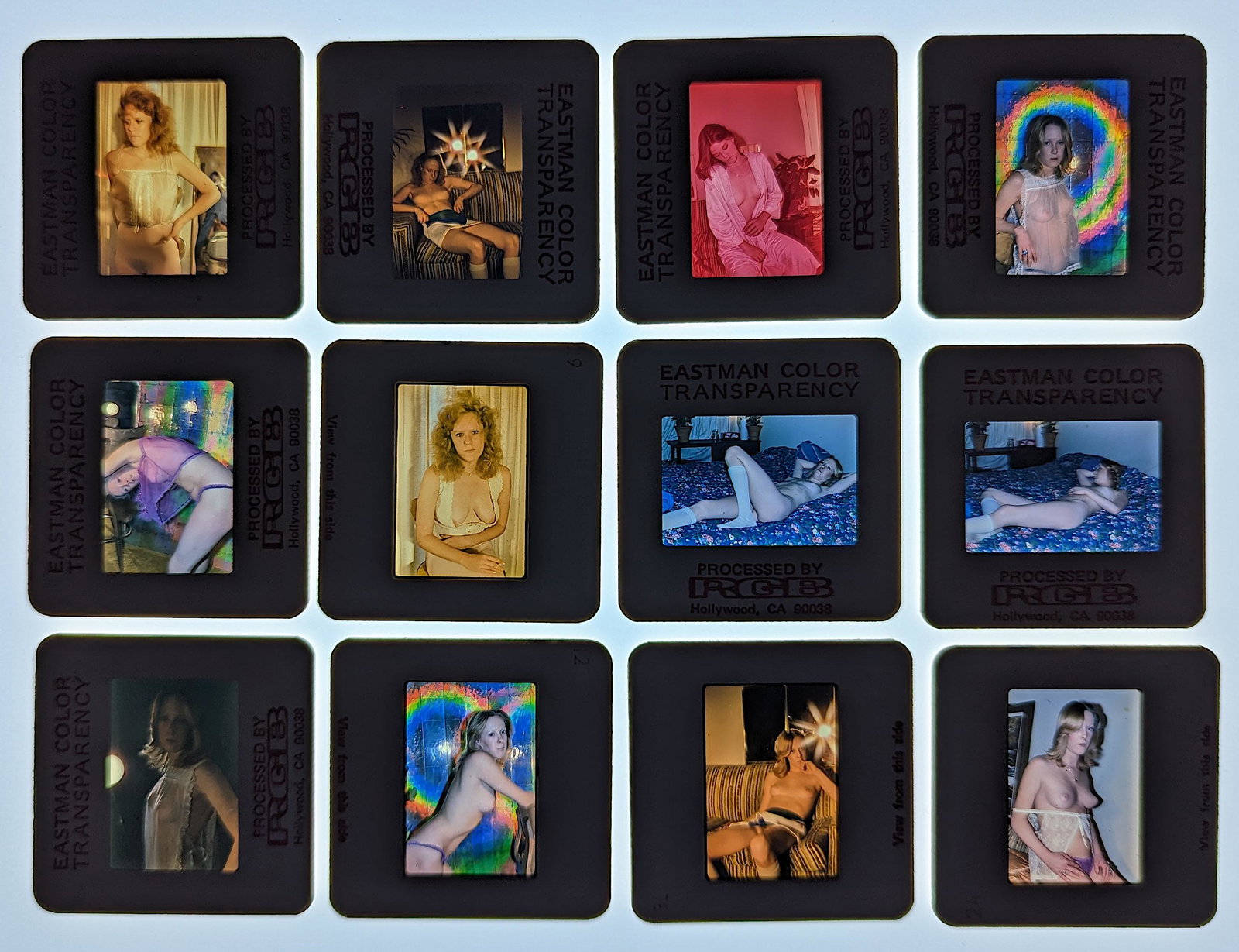 Set 12 Pin Up Films 35mm Nude Female: The provenance of this lot is from the estate of a Professional American photographer and collector in LA, CA. This lot is located in Boca Raton, Fl and its shipment will be made directly by Arteliste
