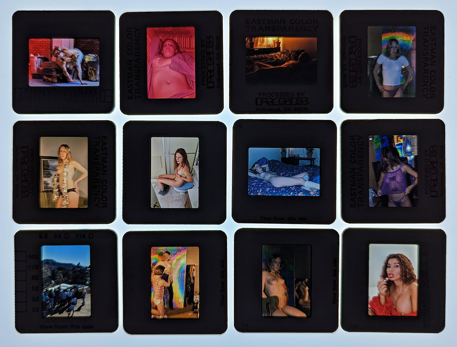 Set 12 Pin Up Films 35mm Nude Female: The provenance of this lot is from the estate of a Professional American photographer and collector in LA, CA. This lot is located in Boca Raton, Fl and its shipment will be made directly by Arteliste