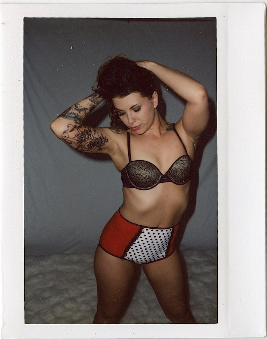 Original Vintage Pin Up Nude Female Instax FUJIFILM: The provenance of this lot is from the estate of a Professional American photographer and collector in LA, CA. Unknown model. The dimensions are Approx. 4.25" x 3.5". This lot is located in Boca Raton