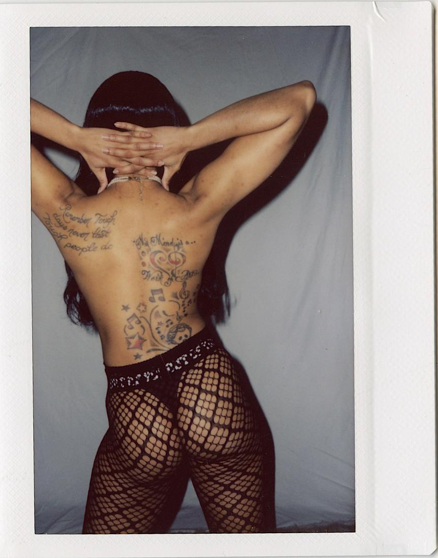 Original Vintage Pin Up Nude Female Instax FUJIFILM: The provenance of this lot is from the estate of a Professional American photographer and collector in LA, CA. Unknown model. The dimensions are Approx. 4.25" x 3.5". This lot is located in Boca Raton
