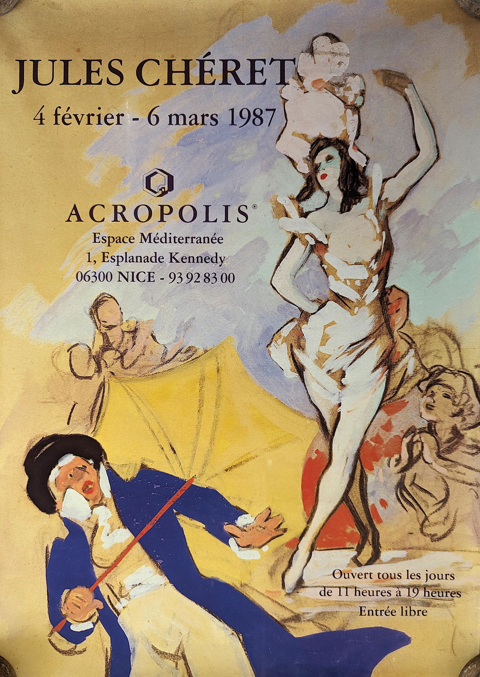 Vintage Original Poster Acropolis  JULES CHERET, 1987 (1 of 2)