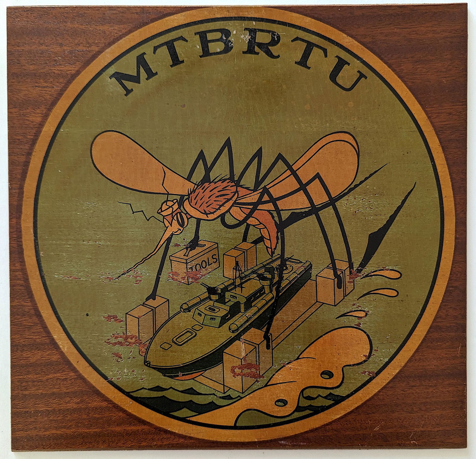 Vintage Motor Torpedo Boat Squadron MTBRTU Sign WWII (1 of 2)