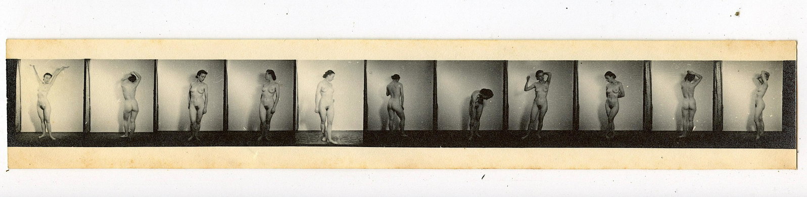 Antique Rare Chronophotograph Female Nude Pin Up: We have included quality images to show their condition. The dimensions are Approx. 1.5" x 8.5". This lot is located in Boca Raton, Fl and its shipment will be made directly by Artelisted. Shipping in