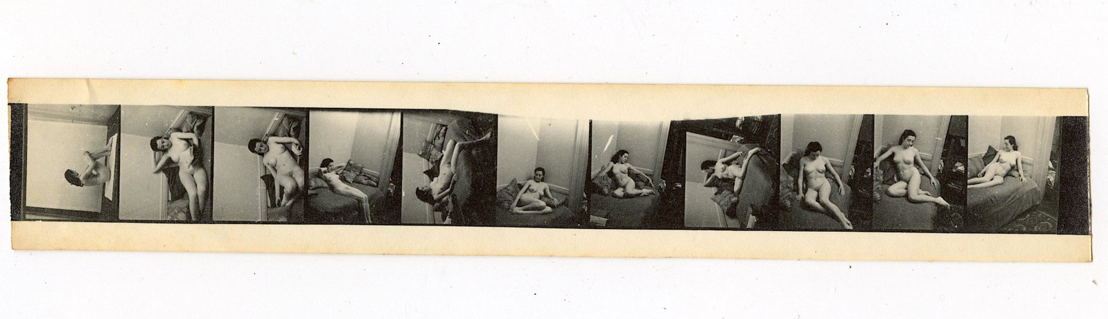 Antique Rare Chronophotograph Female Nude Pin Up: We have included quality images to show their condition. The dimensions are Approx. 1.5" x 8.5". This lot is located in Boca Raton, Fl and its shipment will be made directly by Artelisted. Shipping in