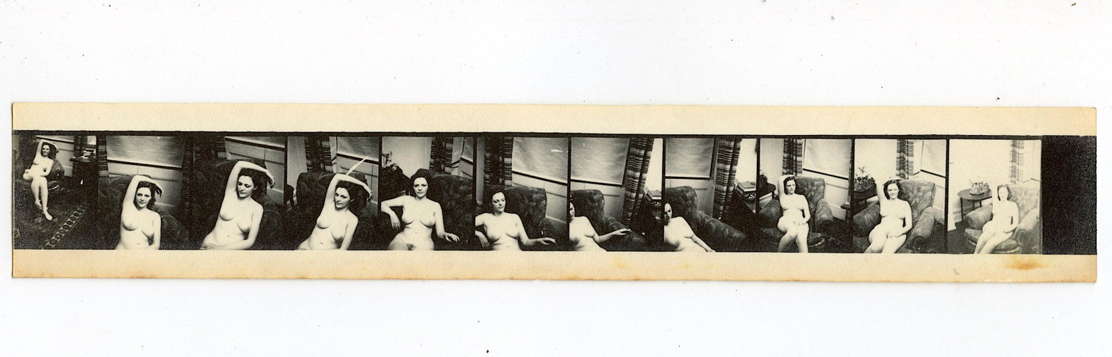 Antique Rare Chronophotograph Female Nude Pin Up: We have included quality images to show their condition. The dimensions are Approx. 1.5" x 8.5". This lot is located in Boca Raton, Fl and its shipment will be made directly by Artelisted. Shipping in