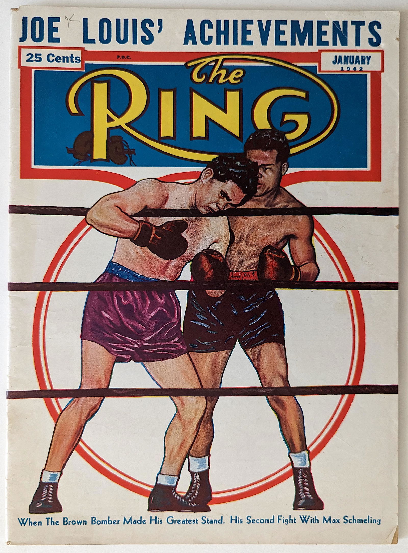 Rare Vintage The RING Boxing Magazine January 1942 (1 of 4)