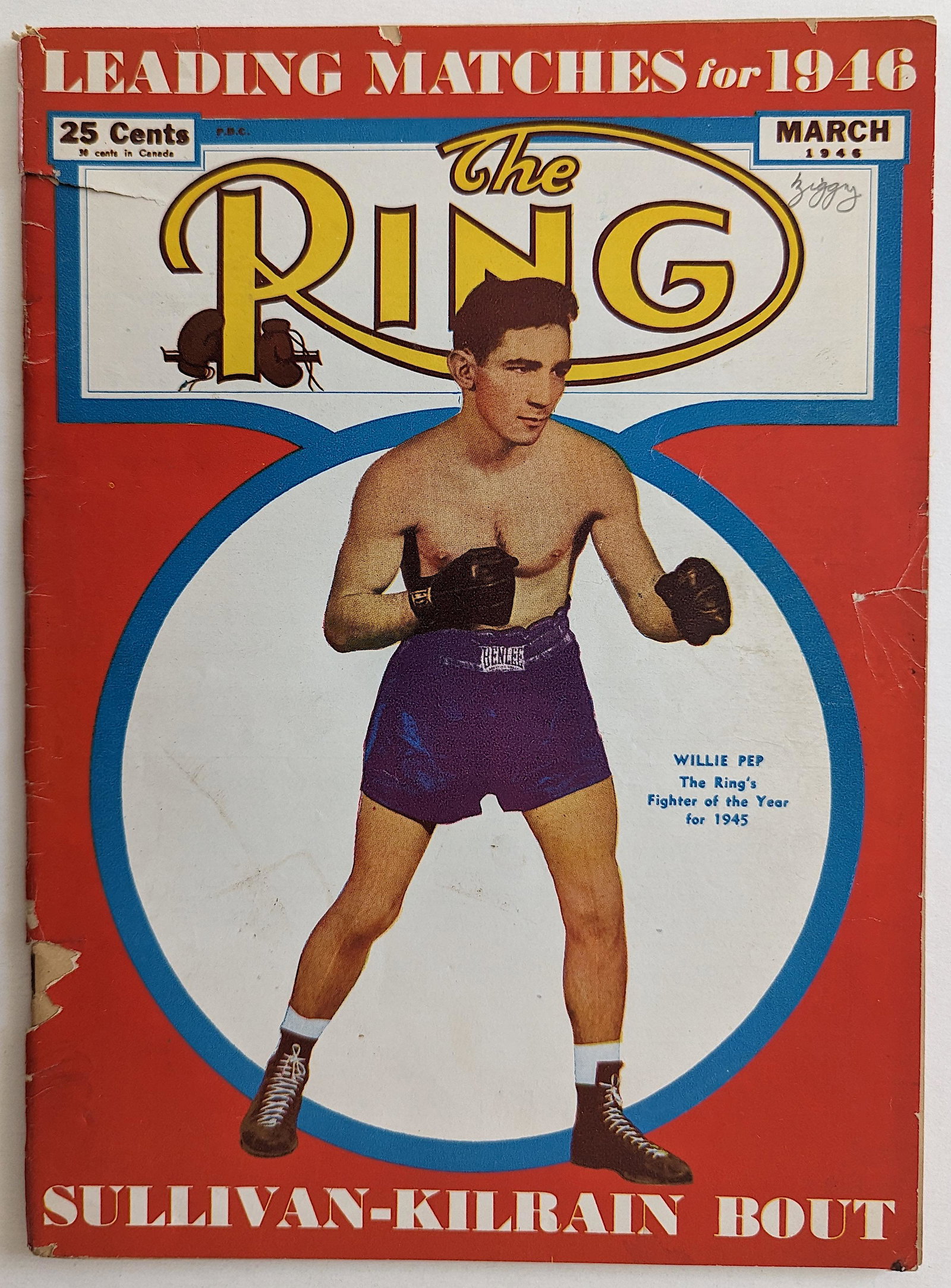 Rare Vintage The RING Boxing Magazine March 1946 (1 of 4)