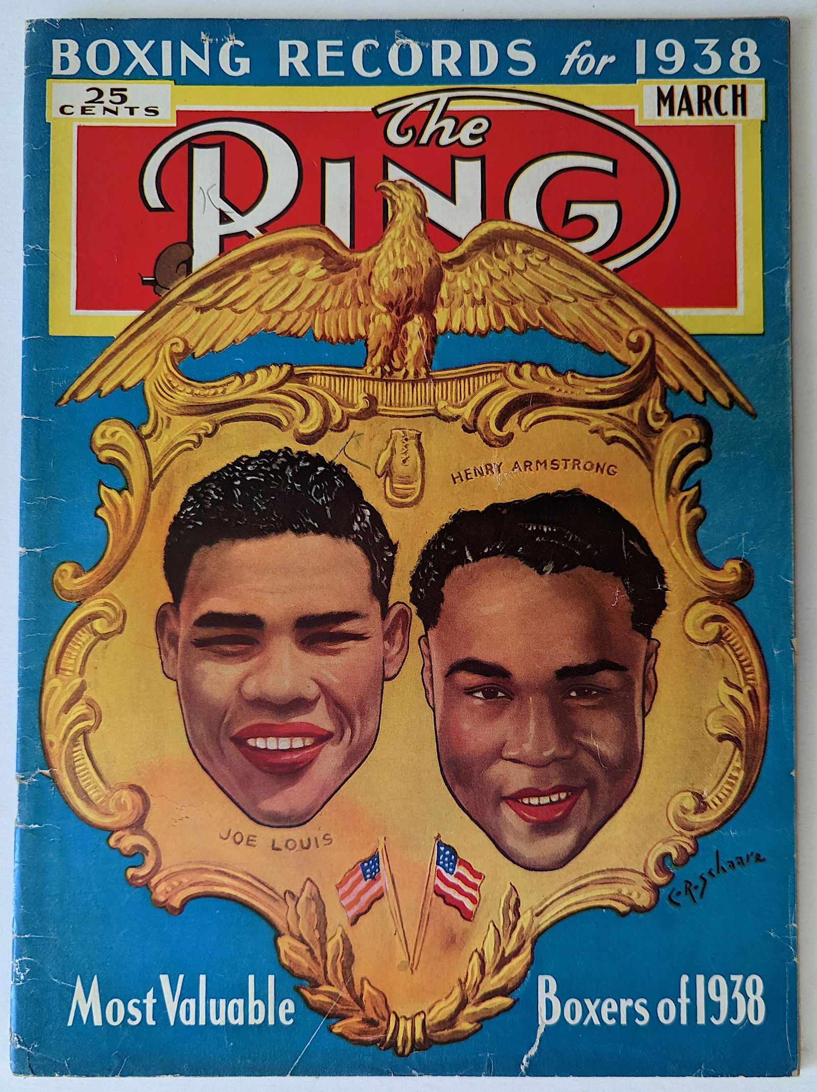 Rare Vintage The RING Boxing Magazine March 1938 (1 of 5)