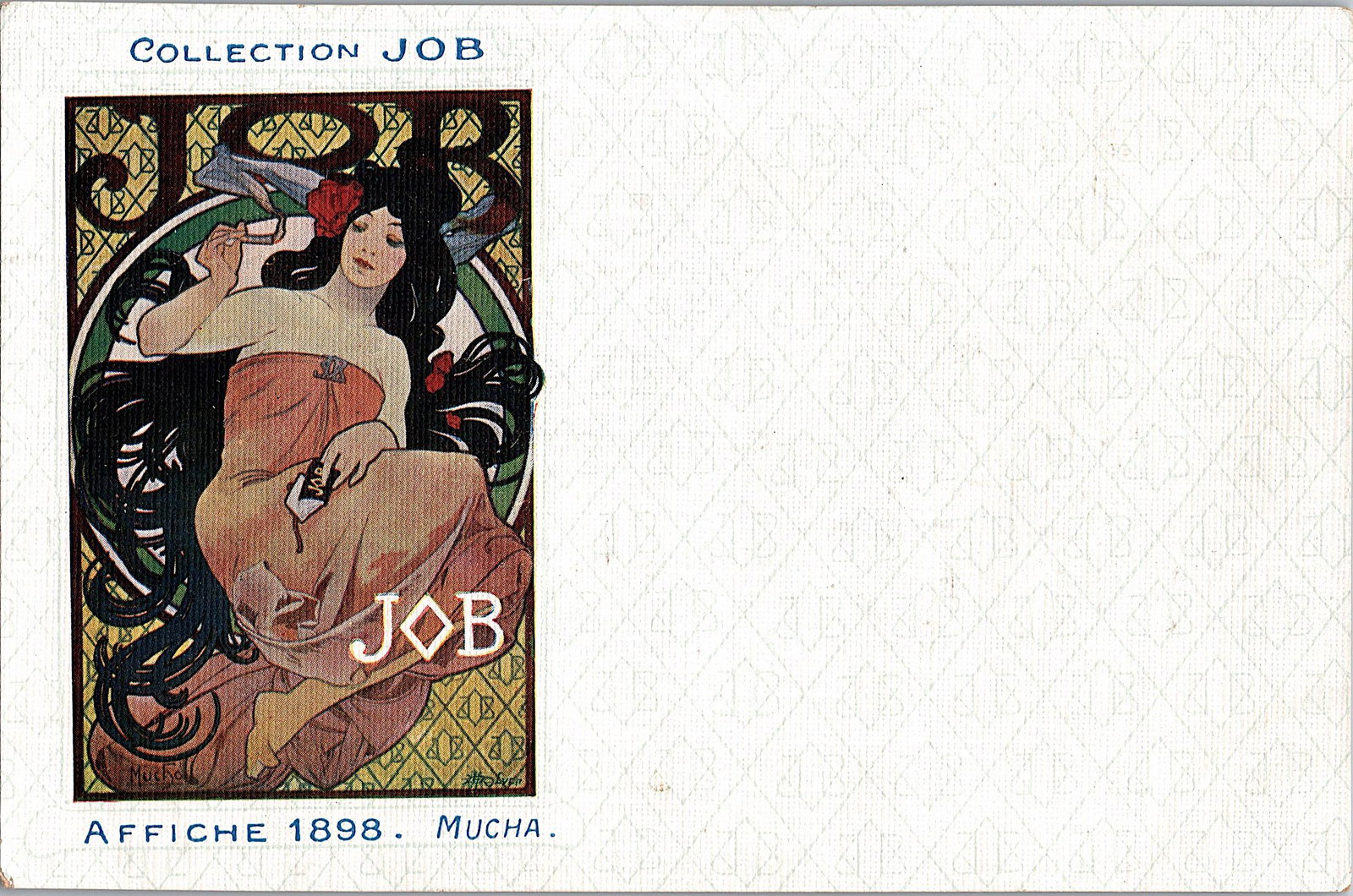 Antique Postcard Art Nouveau MUCHA: The dimensions of an antique/vintage postcard are Approx. 5.5"x 3.5" (small variances can occur). ABOUT SHIPPING: This lot is located in Boca Raton, Fl and its shipment will be made directly by Arteli