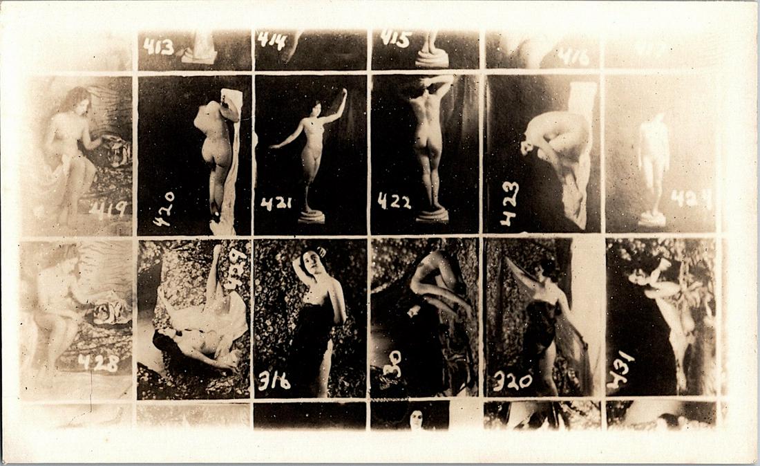 Antique Rare Photo Postcard Pin Up Nude Females: The dimensions of an antique/vintage postcard are Approx. 5.5"x 3.5" (small variances can occur). ABOUT SHIPPING: This lot is located in Boca Raton, Fl and its shipment will be made directly by Arteli