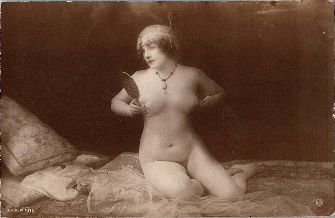 Antique Rare Photo Postcard French Erotic Nude Female: The dimensions of an antique/vintage postcard are Approx. 5.5"x 3.5" (small variances can occur). ABOUT SHIPPING: This lot is located in Boca Raton, Fl and its shipment will be made directly by Arteli