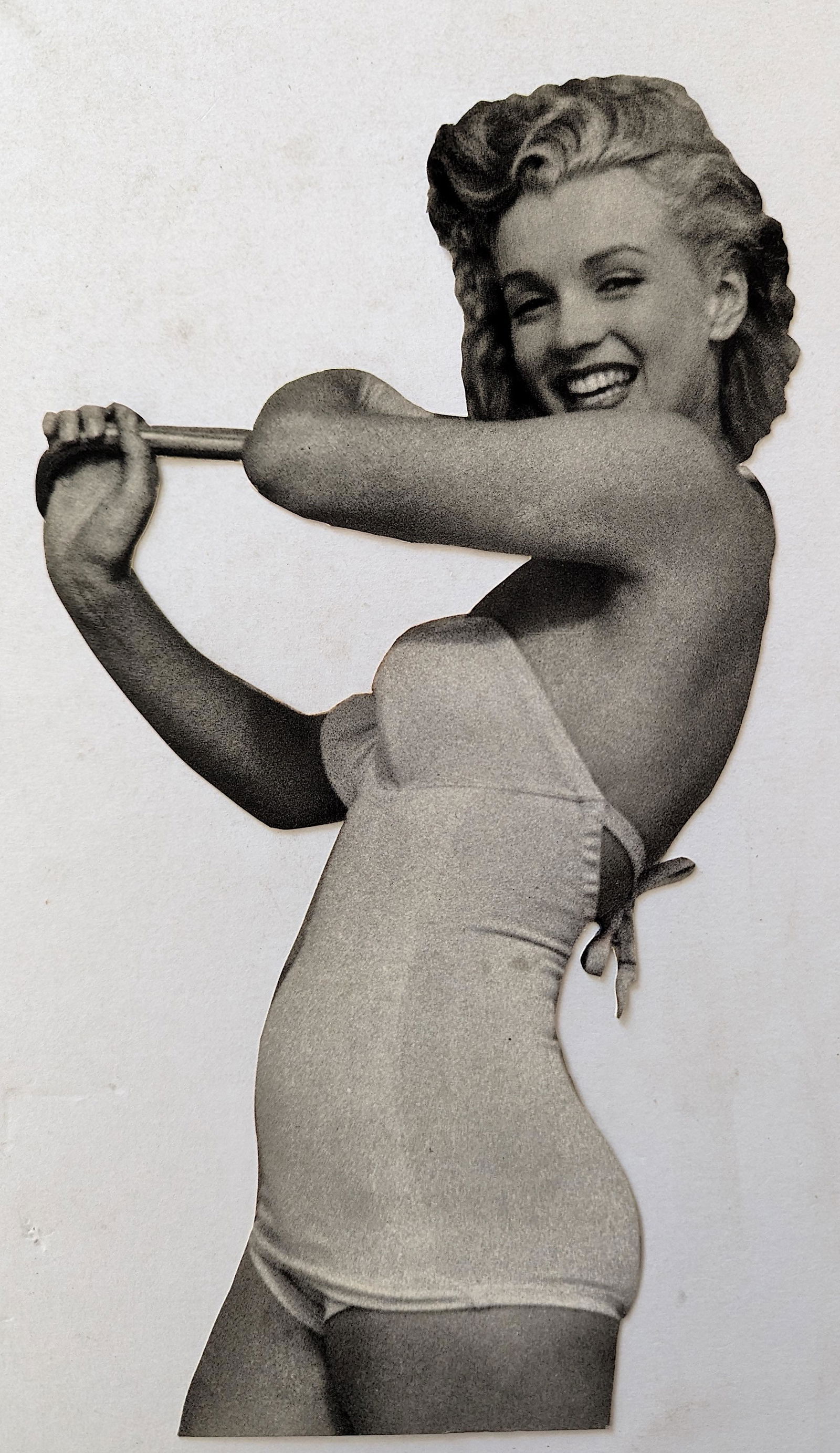 Vintage Rare Die Cut Card MARILYN MONROE (1 of 2)