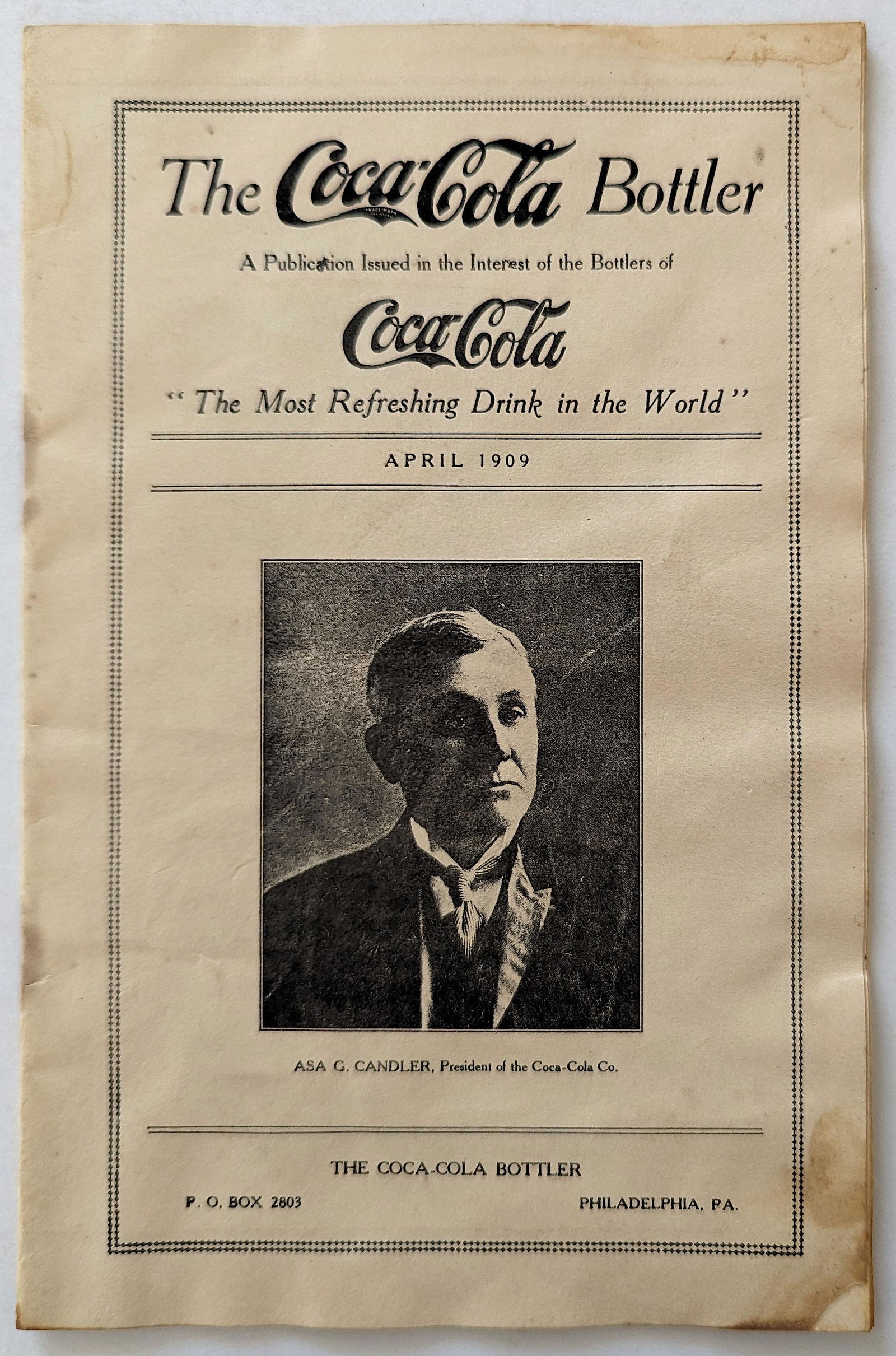 Antique Booklet The Coca Cola Bottler, April 1909 (1 of 4)